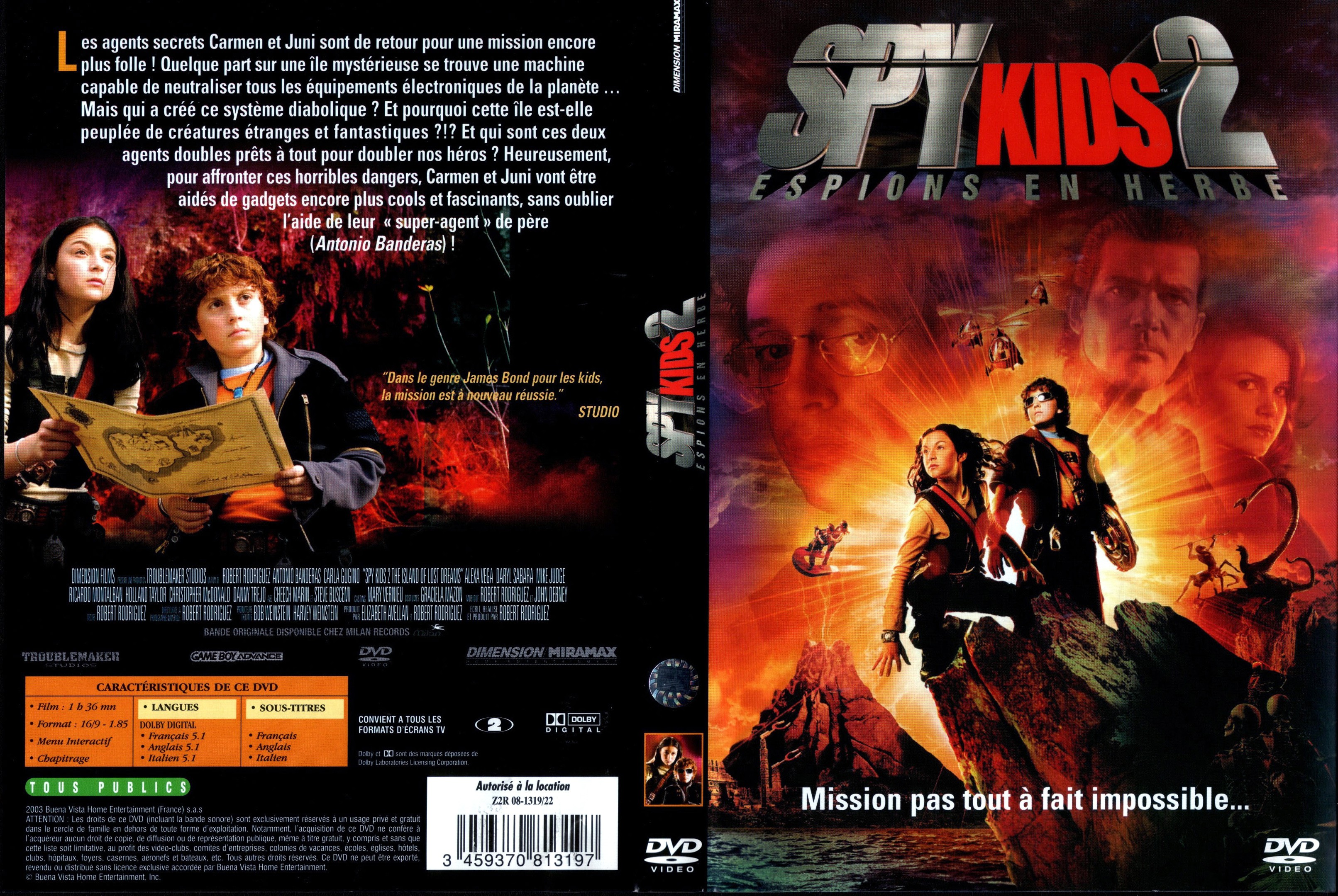 Jaquette DVD Spy kids 2