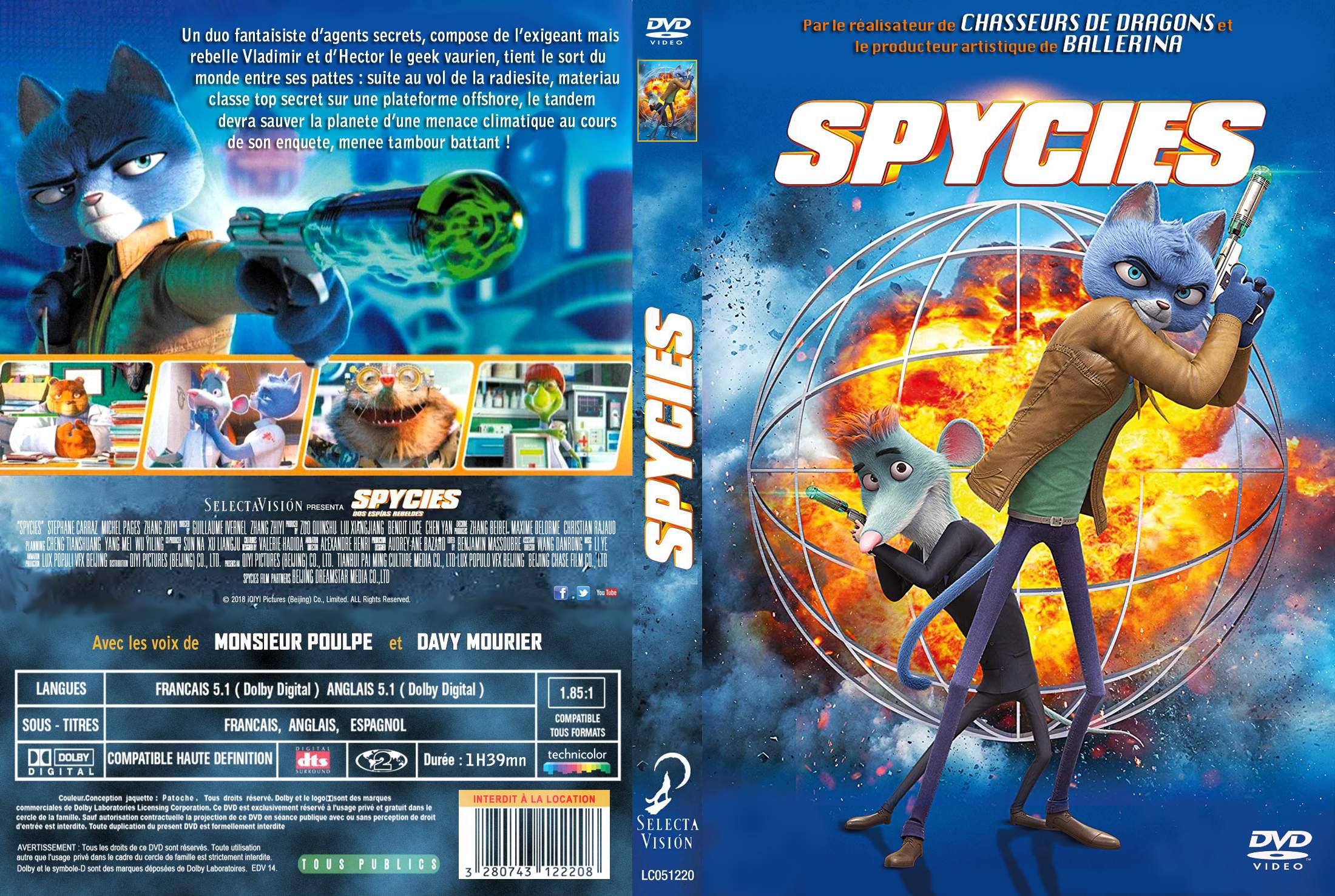 Jaquette DVD Spycies custom