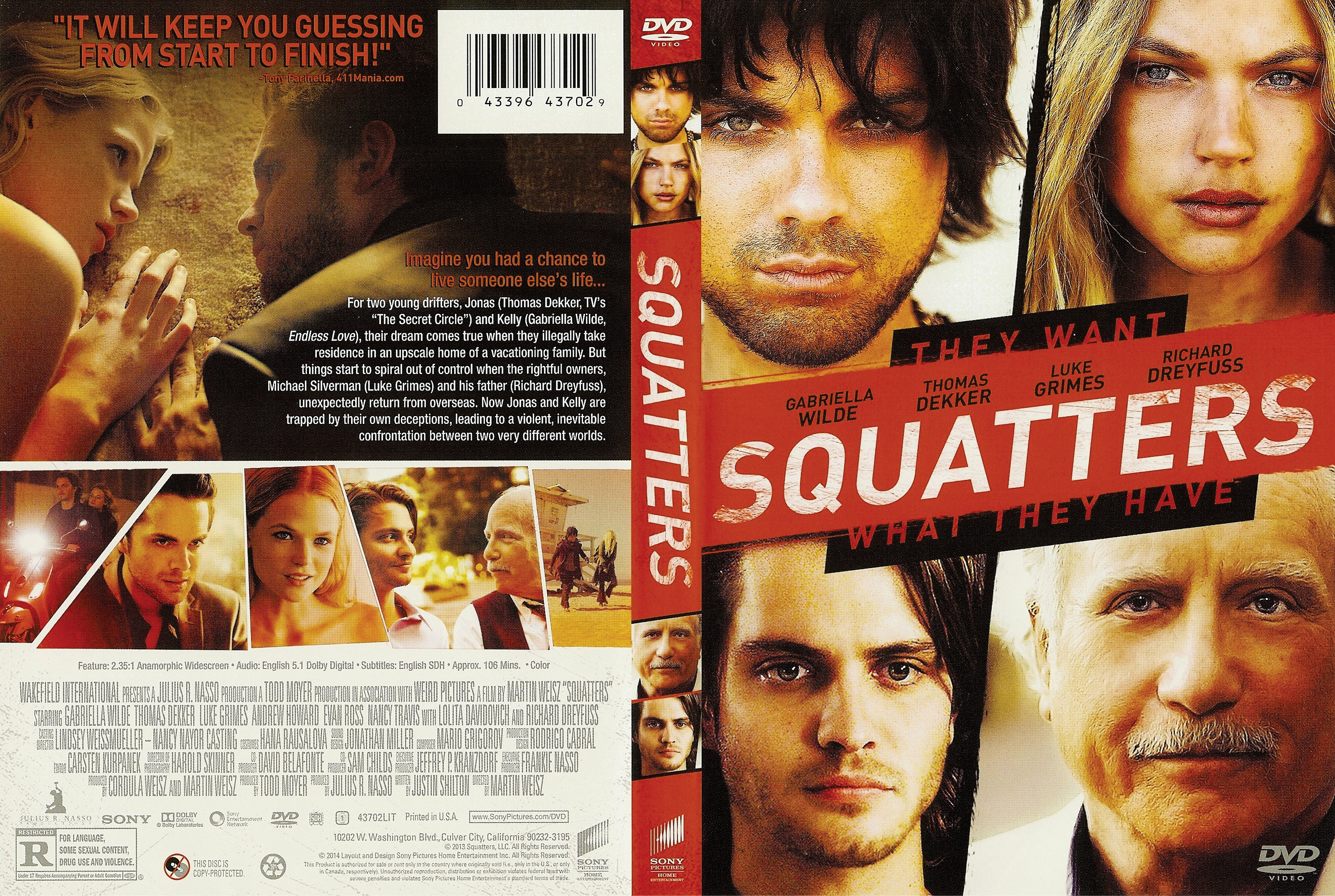 Jaquette DVD Squatters Zone 1