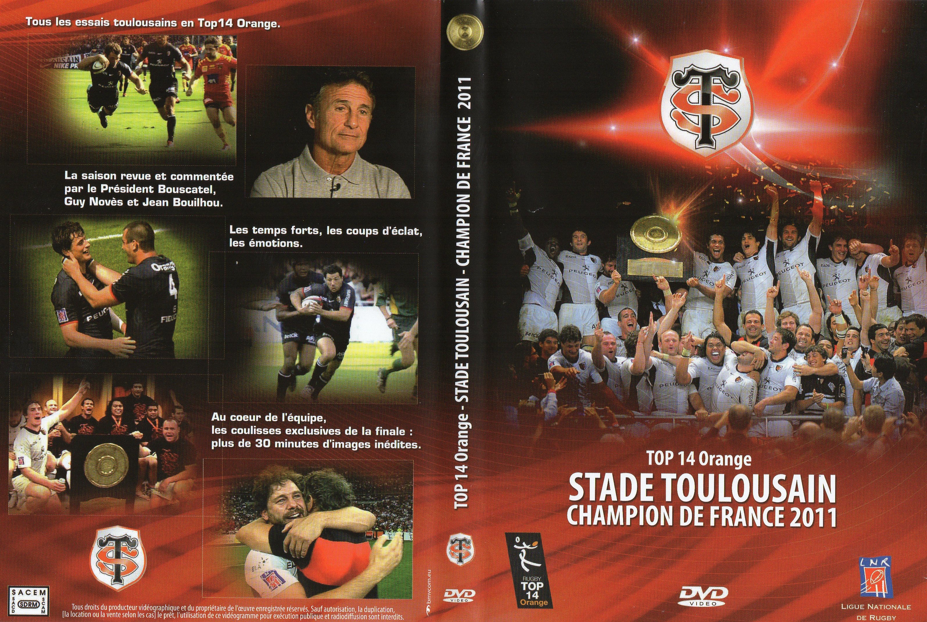 Jaquette DVD Stade Toulousain Champion de France 2011 le 18me Sacre