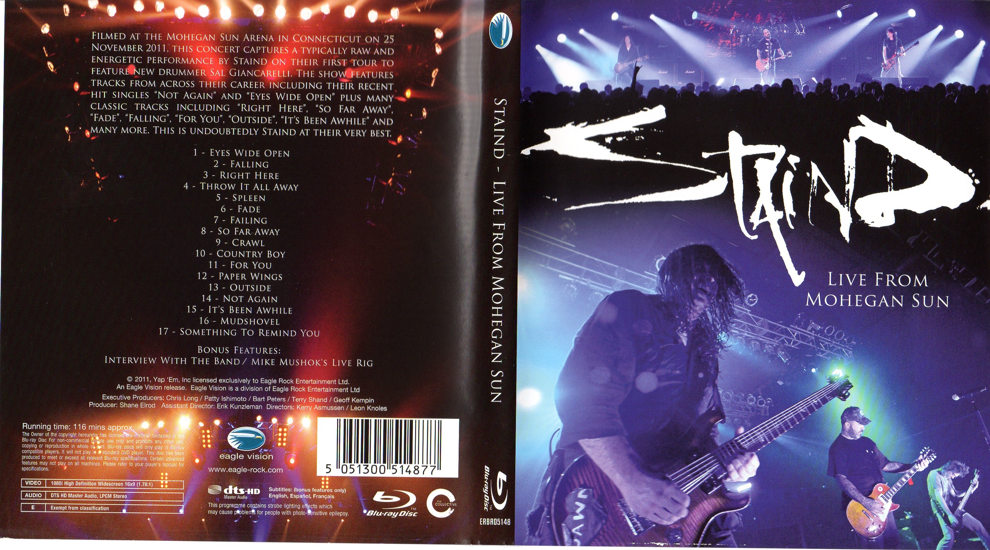 Jaquette DVD Staind - Live from Mohegan sun (BLU-RAY)