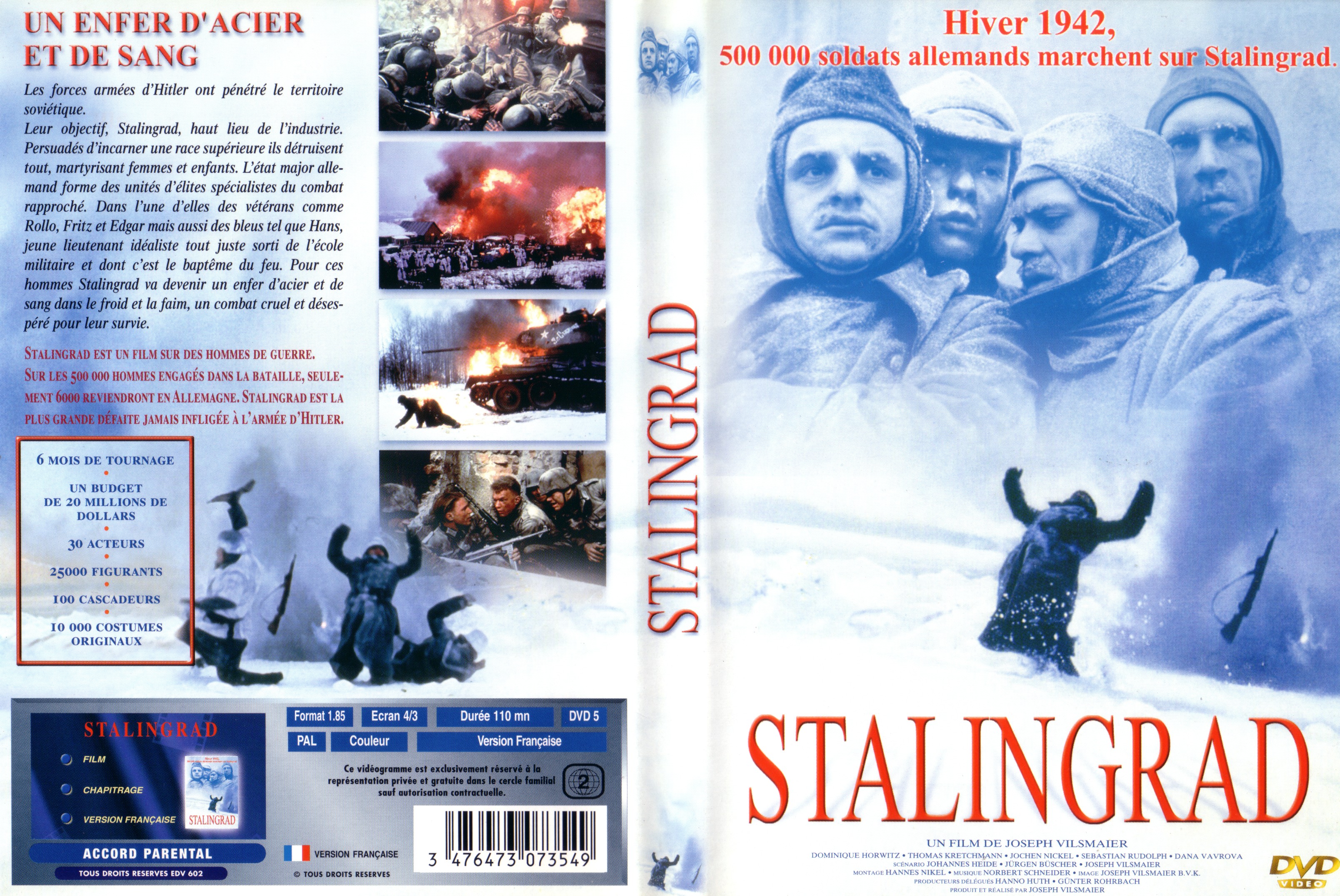 Jaquette DVD Stalingrad (un enfer de feu et de sang)