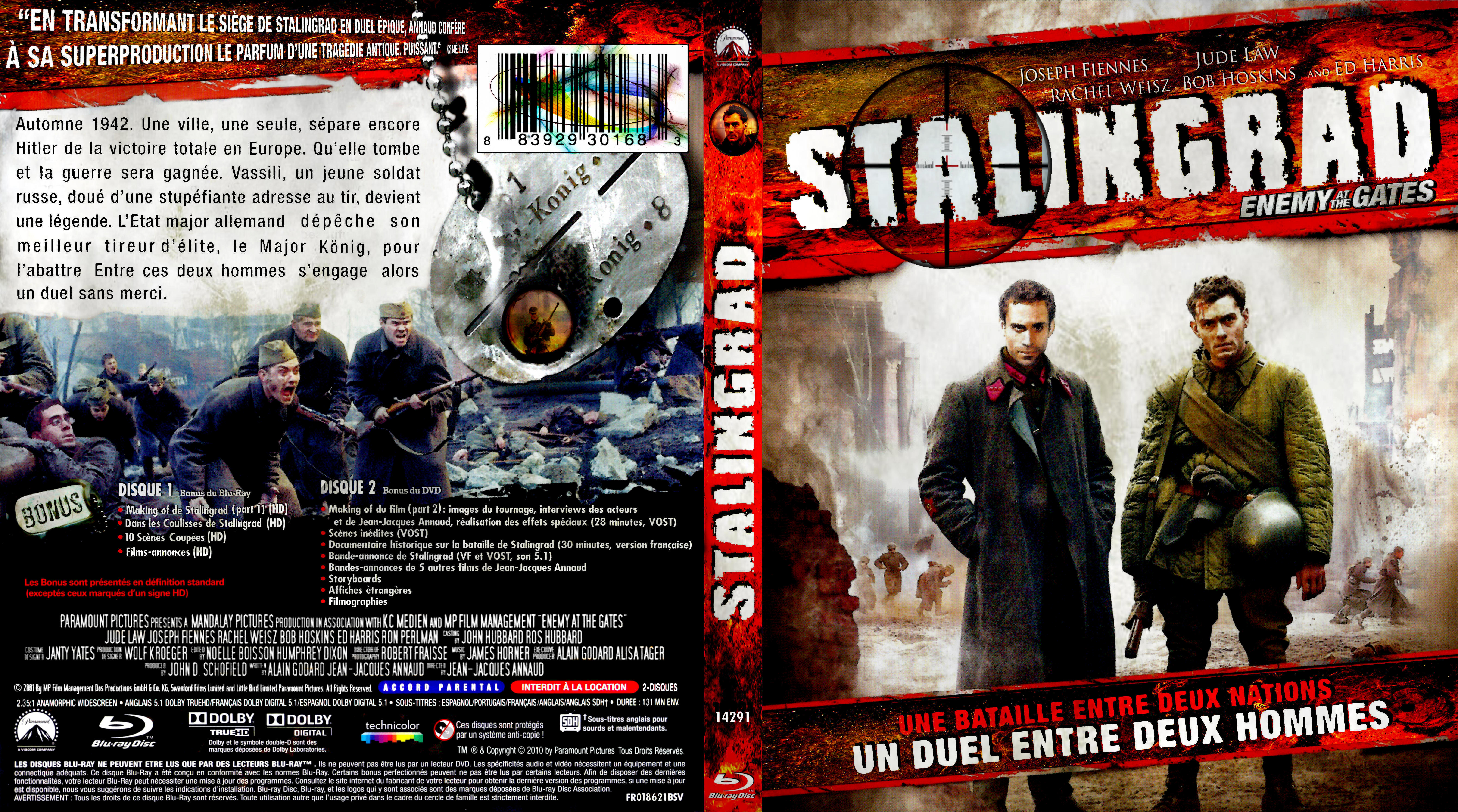 Jaquette DVD Stalingrad custom (BLU-RAY)