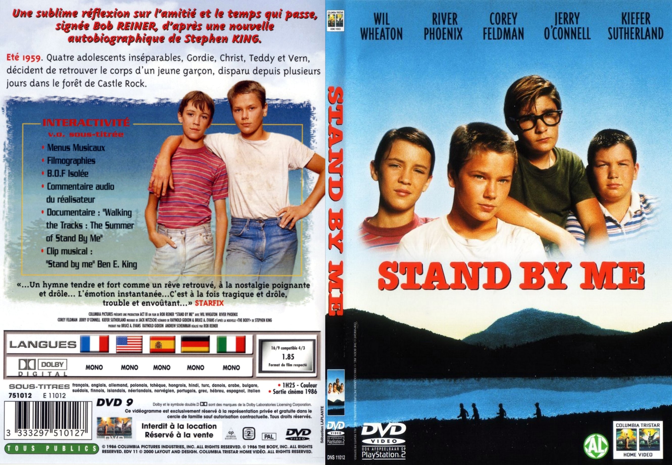 Jaquette DVD Stand by me - SLIM