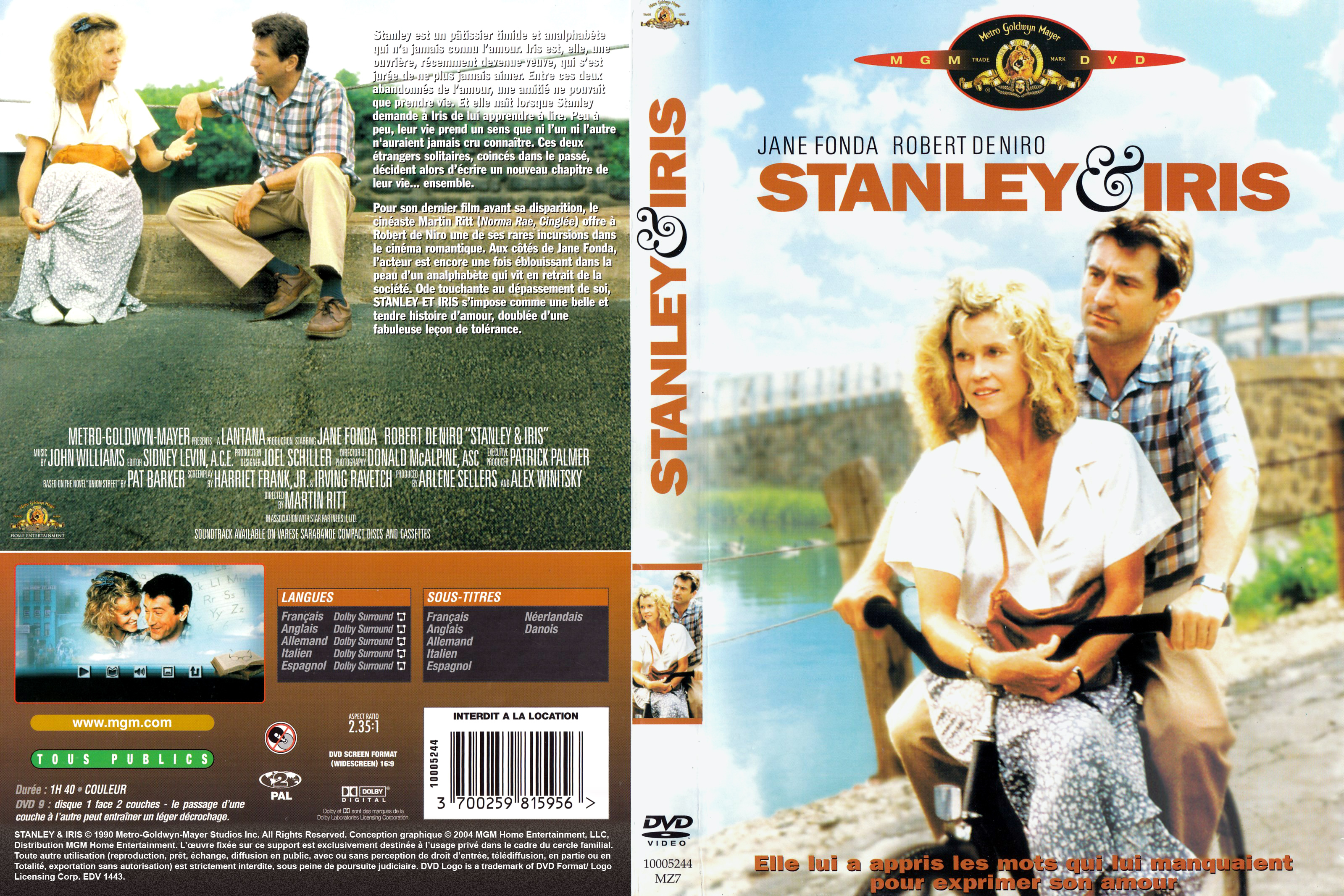 Jaquette DVD Stanley et Iris