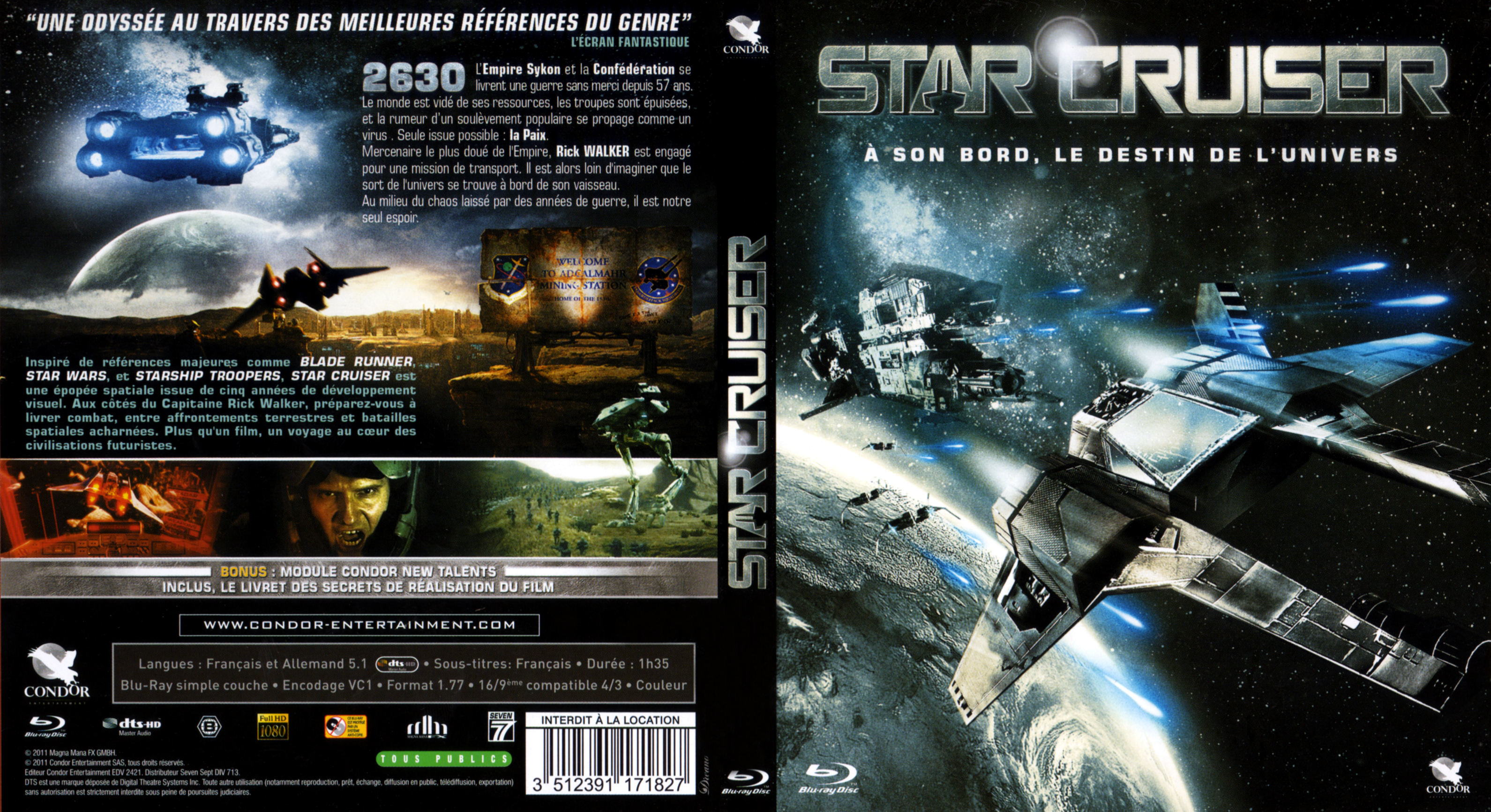 Jaquette DVD Star Cruiser (BLU-RAY)