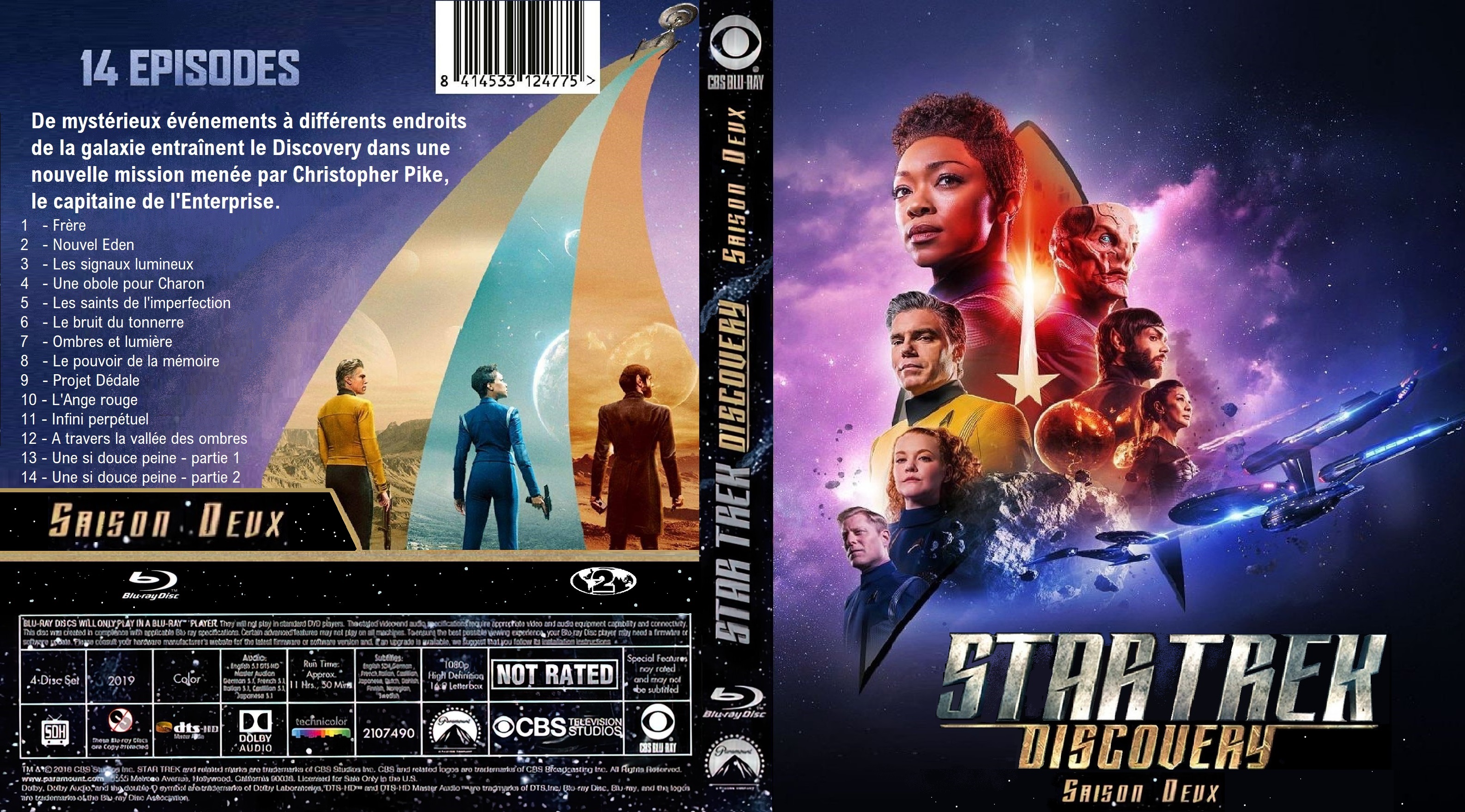 Jaquette DVD Star Trek Discovery Saison 2 Bluray custom