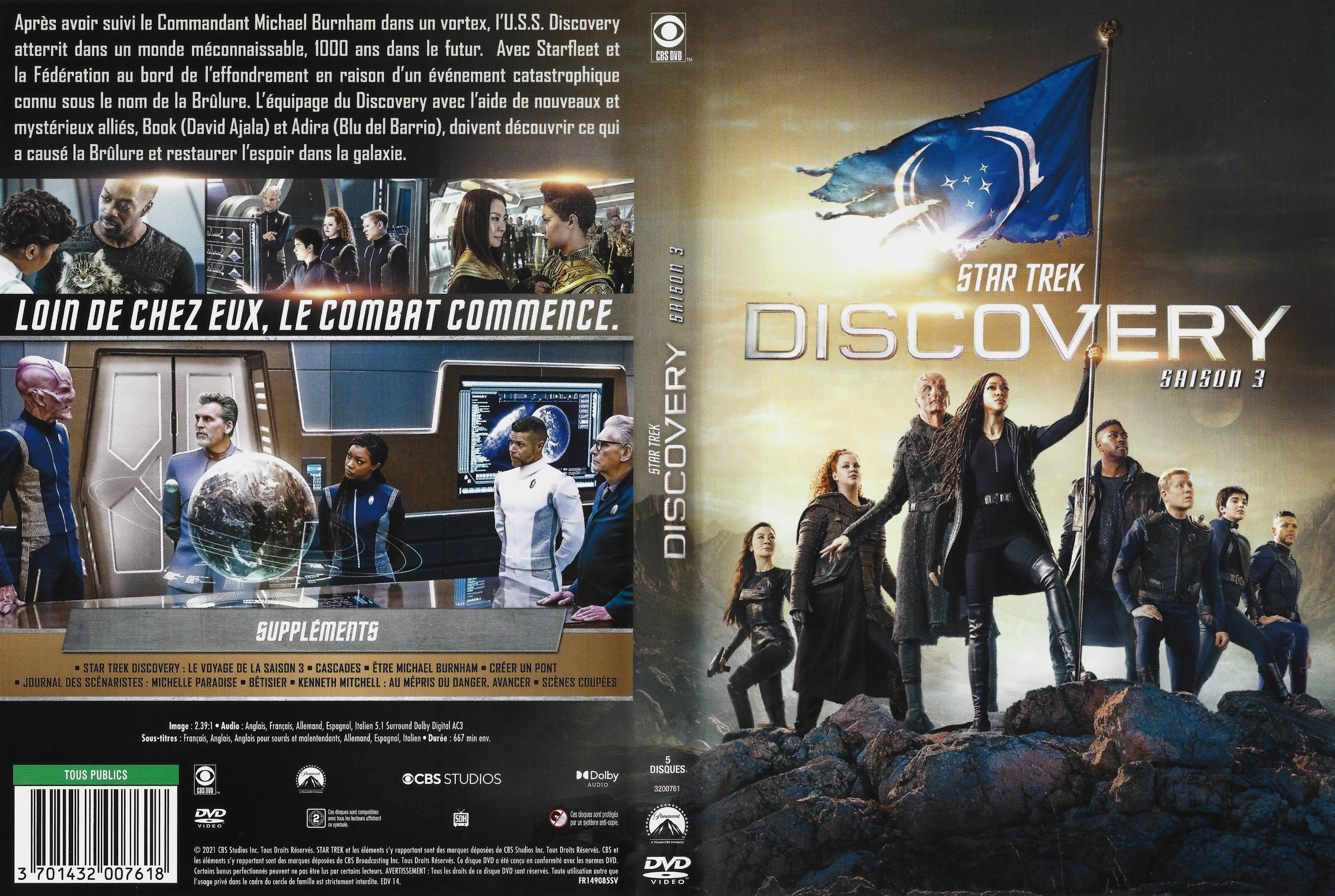 Jaquette DVD Star Trek Discovery saison 3