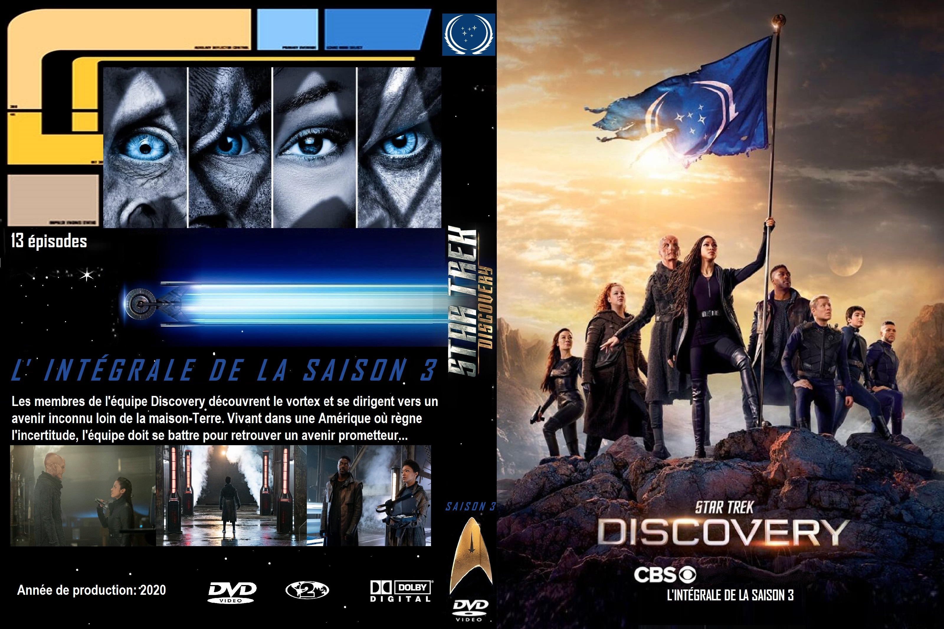 Jaquette DVD Star Trek Discovery saison 3 custom
