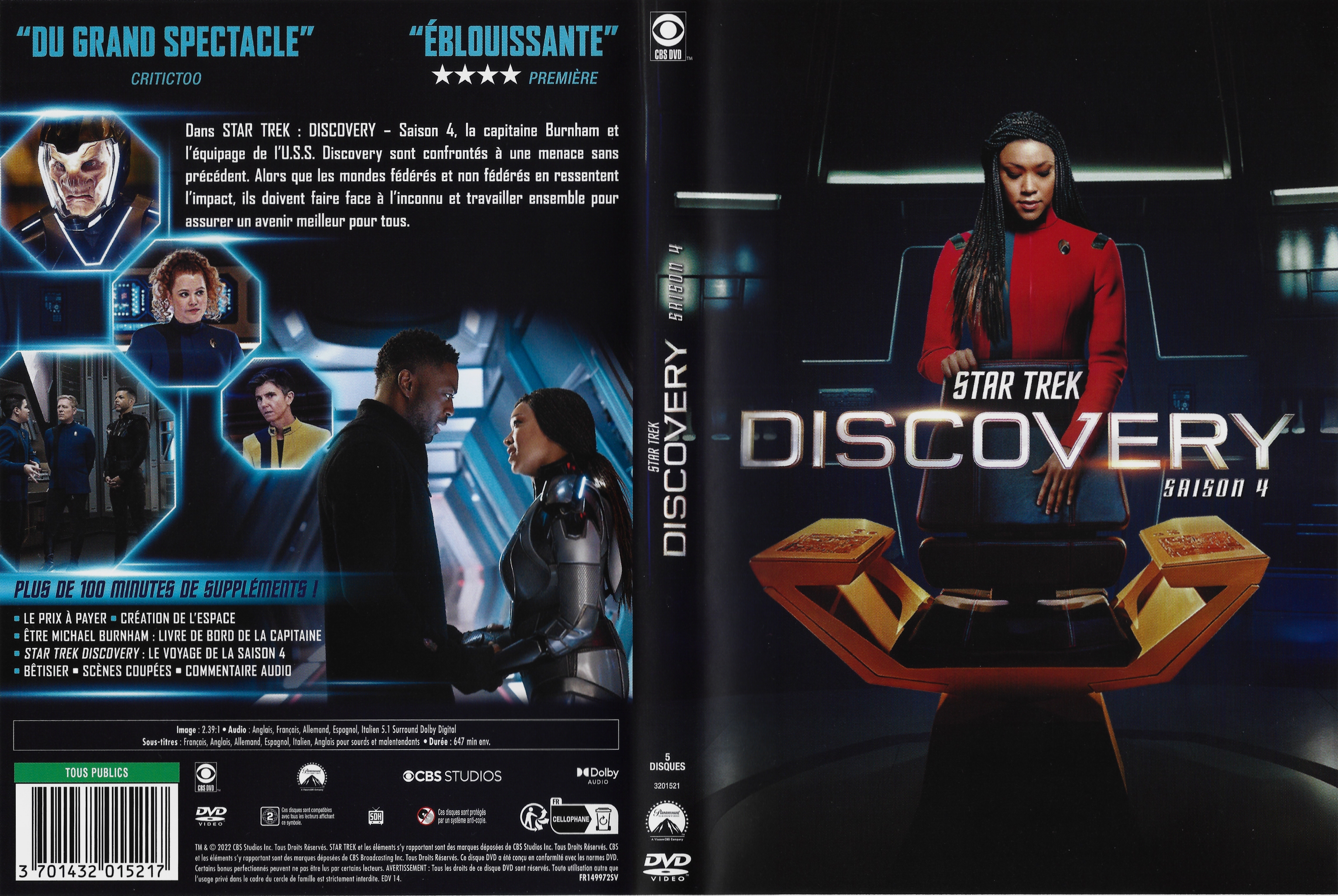 Jaquette DVD Star Trek Discovery saison 4