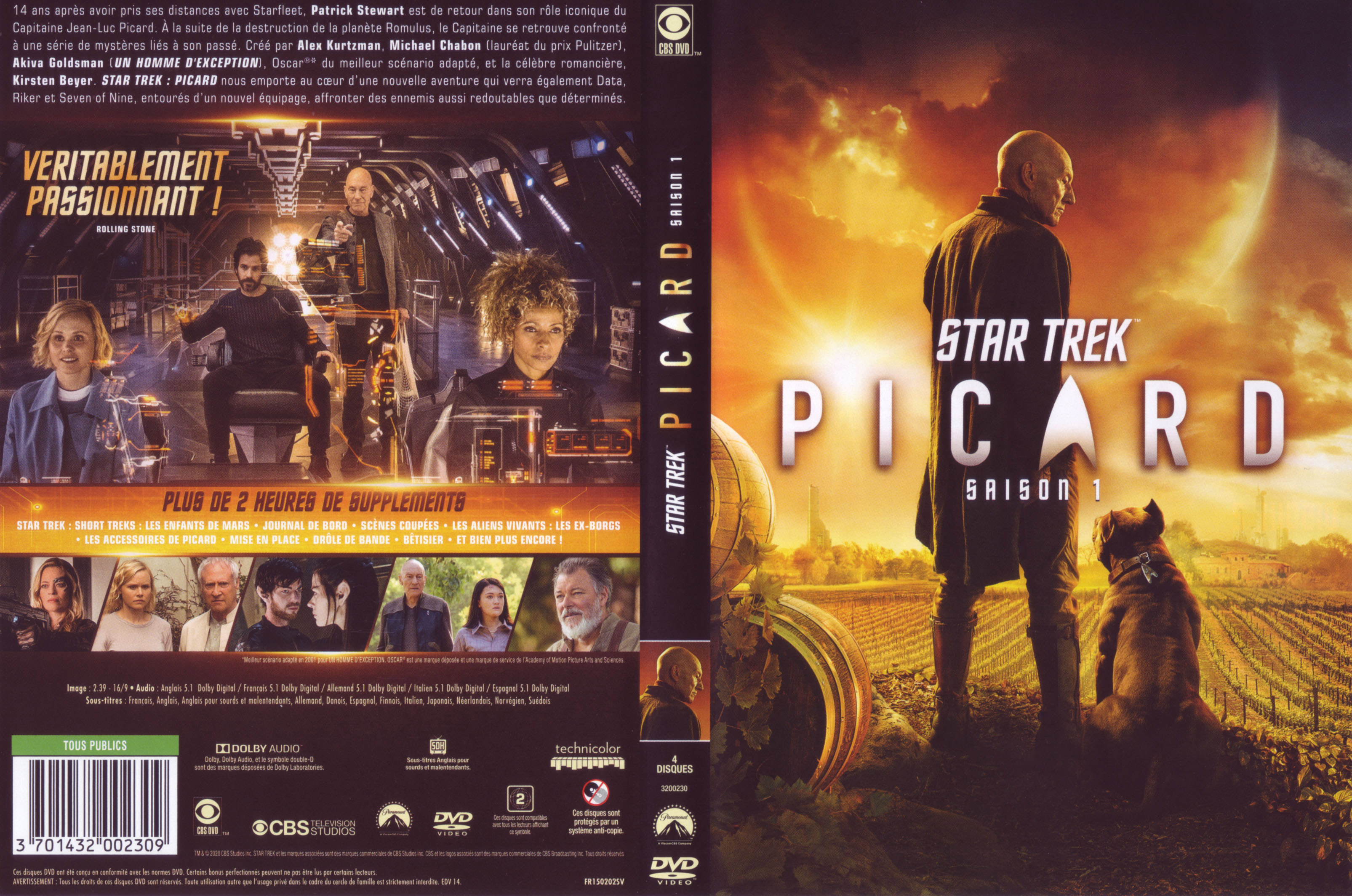 Jaquette DVD Star Trek Picard saison 1