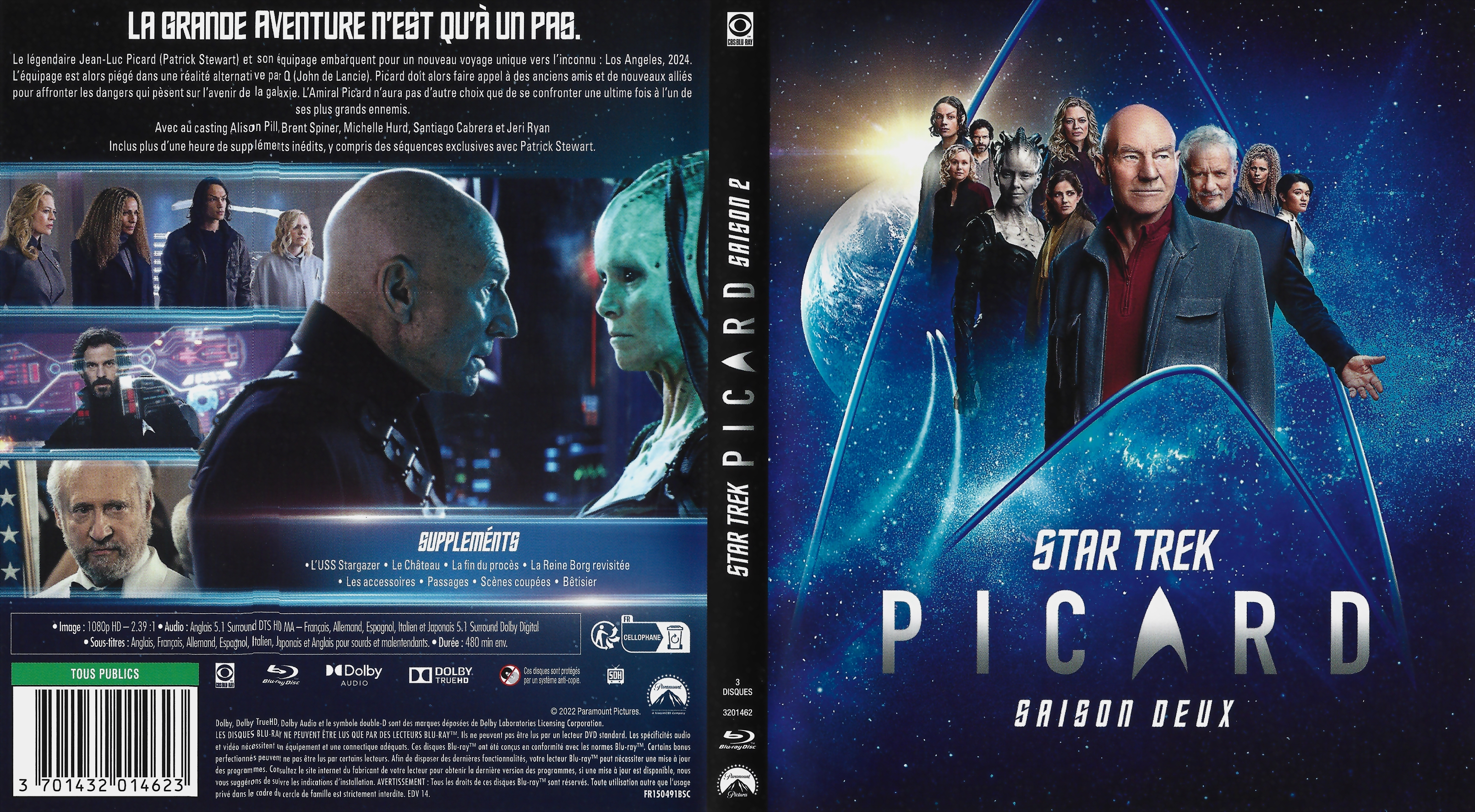 Jaquette DVD Star Trek Picard saison 2 (BLU-RAY)