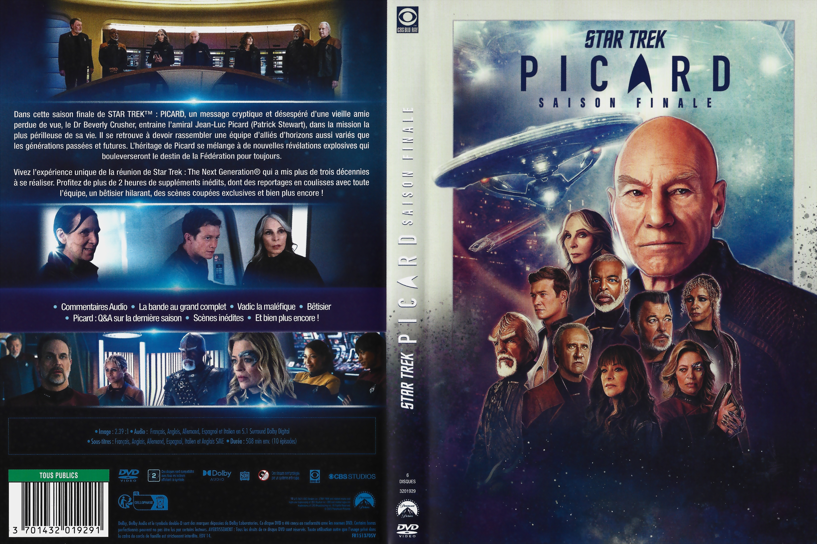 Jaquette DVD Star Trek Picard saison 3