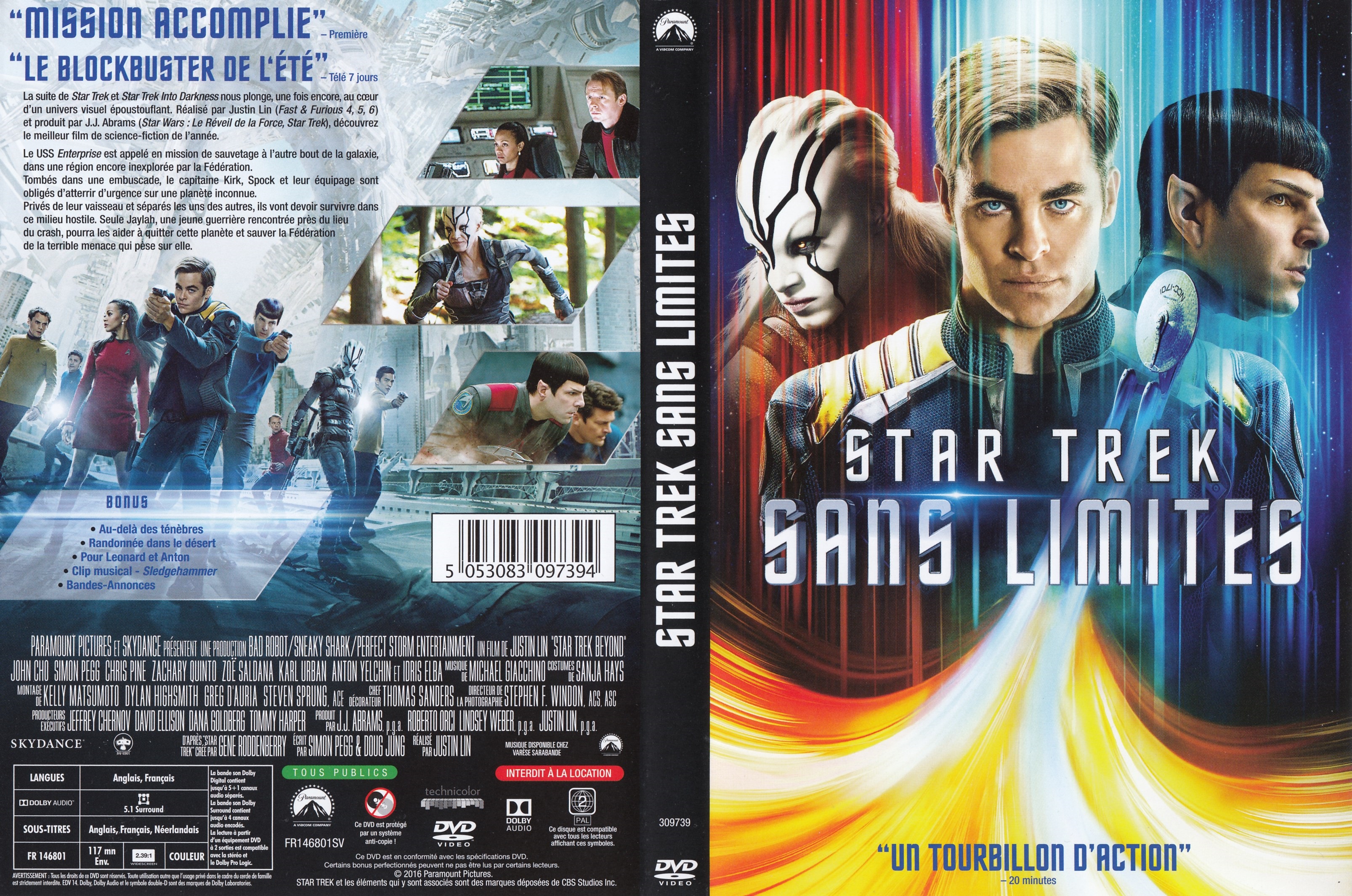 Jaquette DVD Star Trek Sans limites