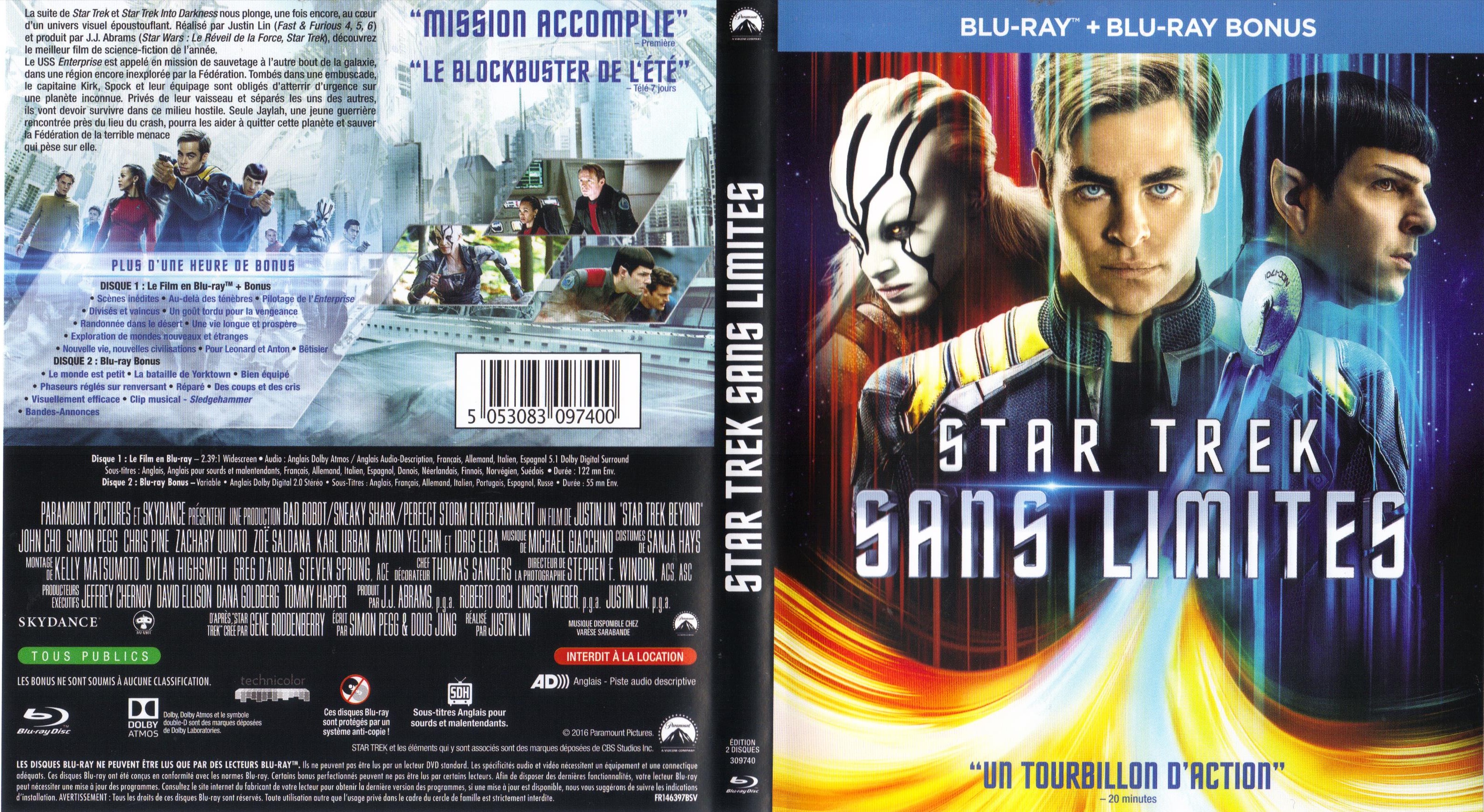 Jaquette DVD Star Trek Sans limites (BLU-RAY) v2