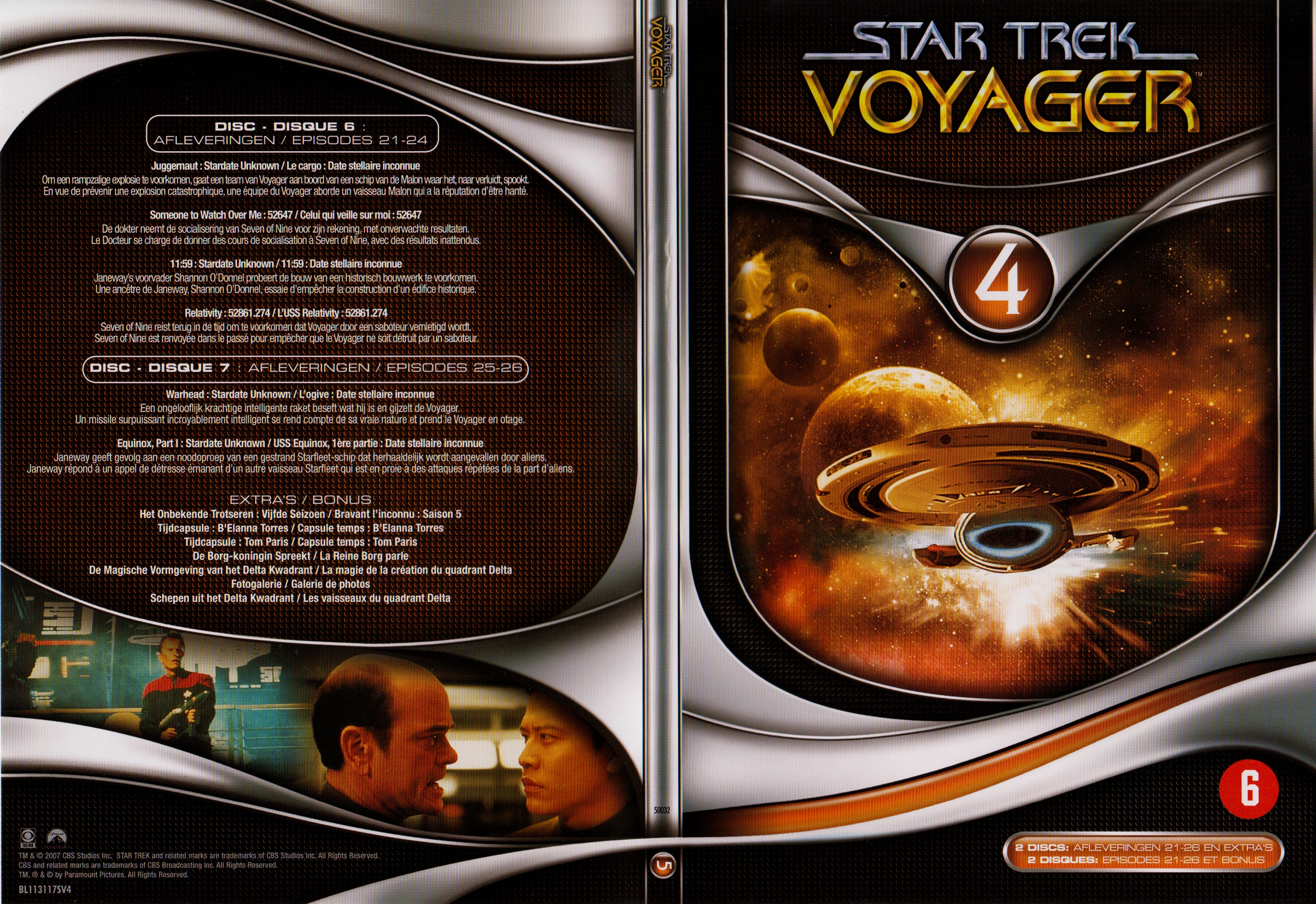 Jaquette DVD Star Trek Voyager Saison 05 Ep 21-26