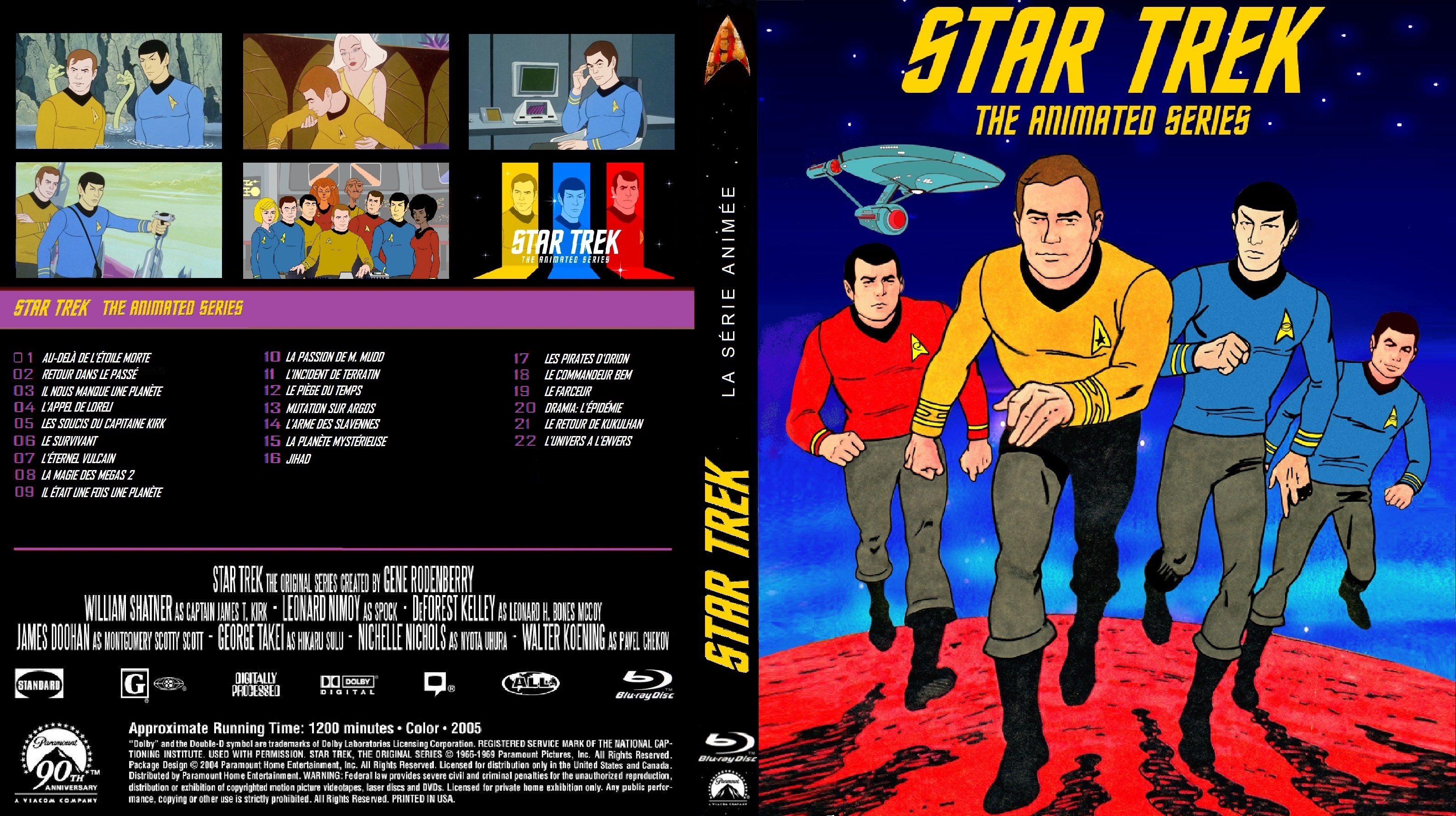 Jaquette DVD Star Trek la srie anime custom (BLU-RAY)
