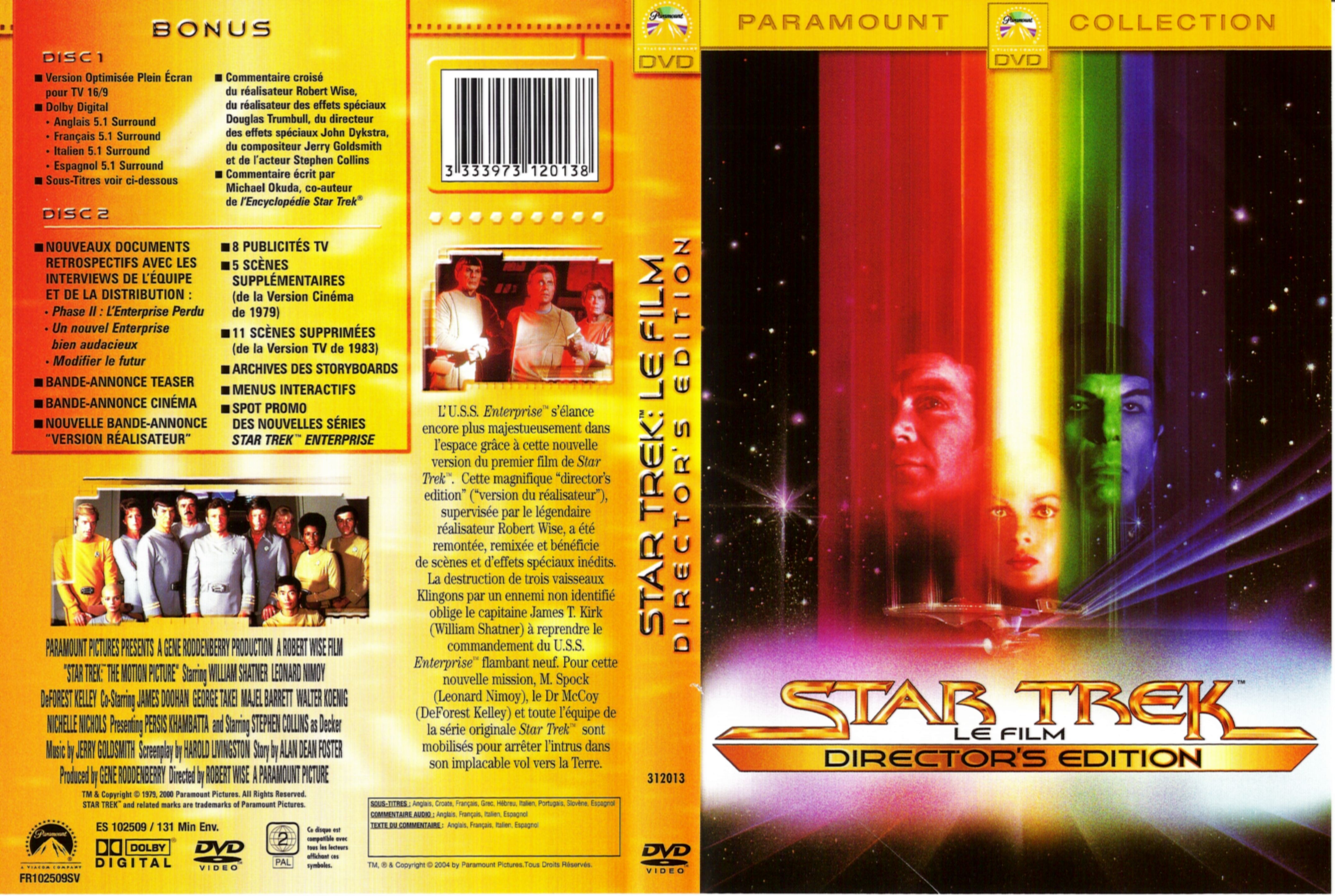 Jaquette DVD Star Trek le film
