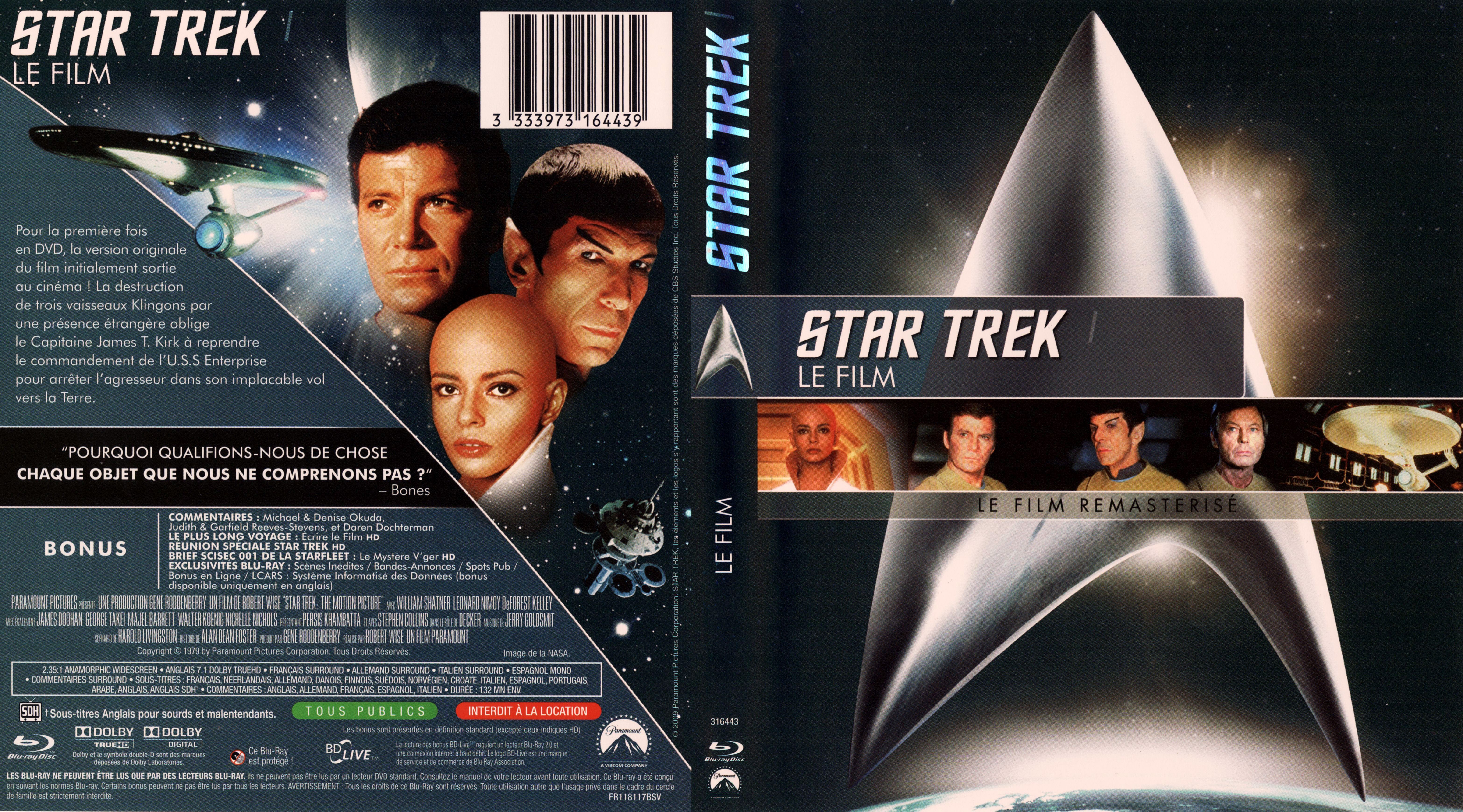 Jaquette DVD Star Trek le film (BLU-RAY)