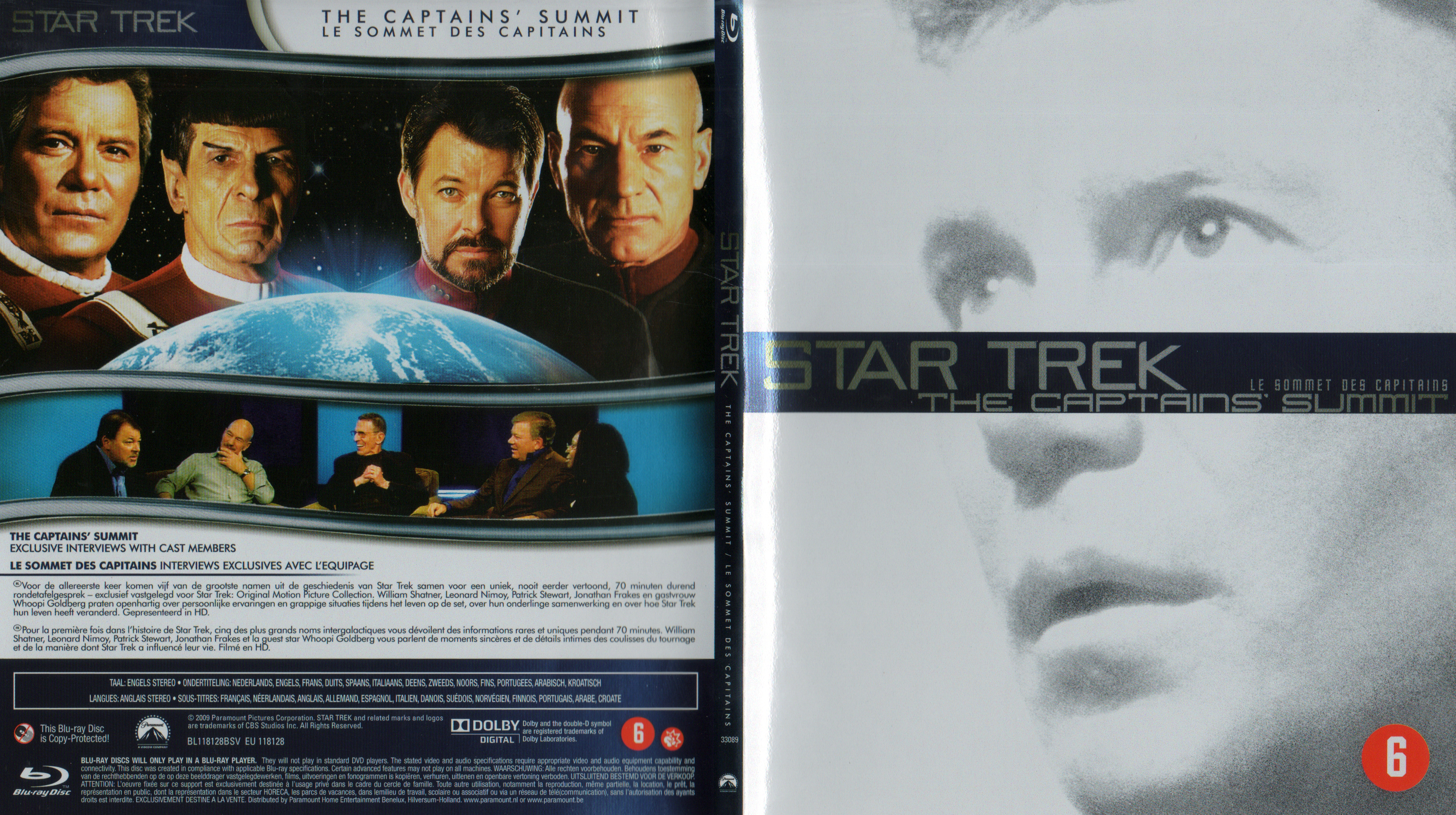 Jaquette DVD Star Trek le sommet des capitains (BLU-RAY)