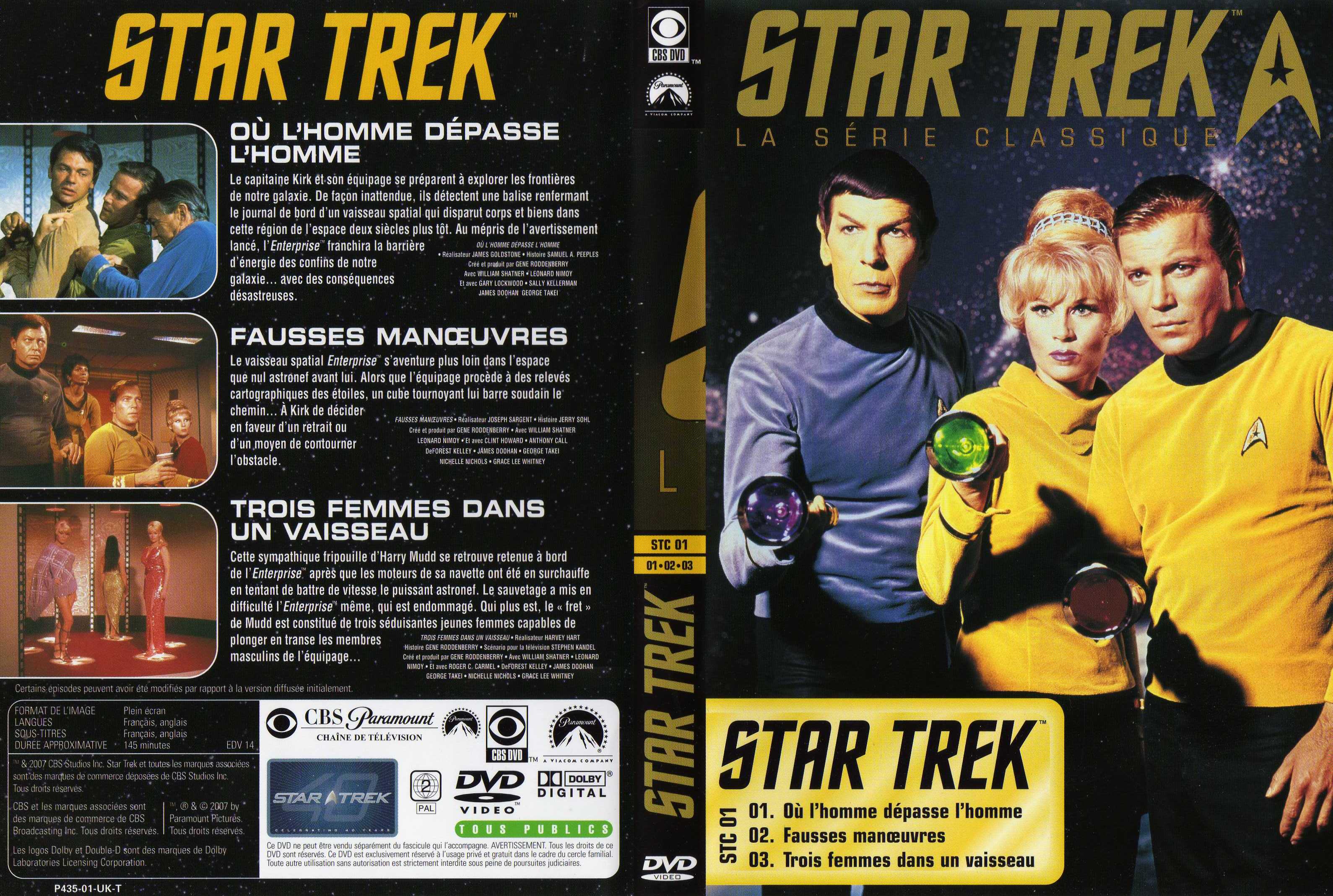 Jaquette DVD Star Trek vol 01