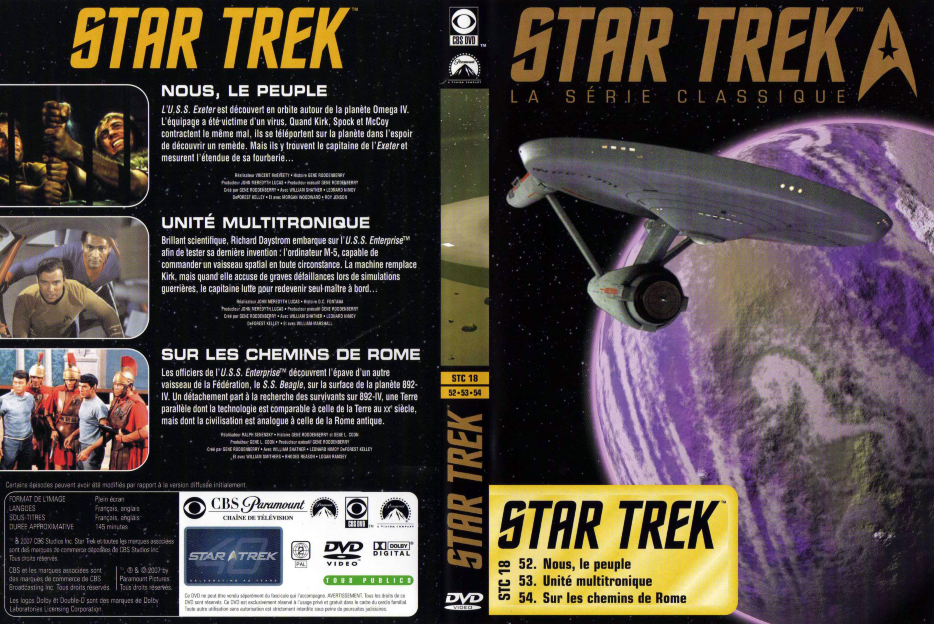 Jaquette DVD Star Trek vol 18