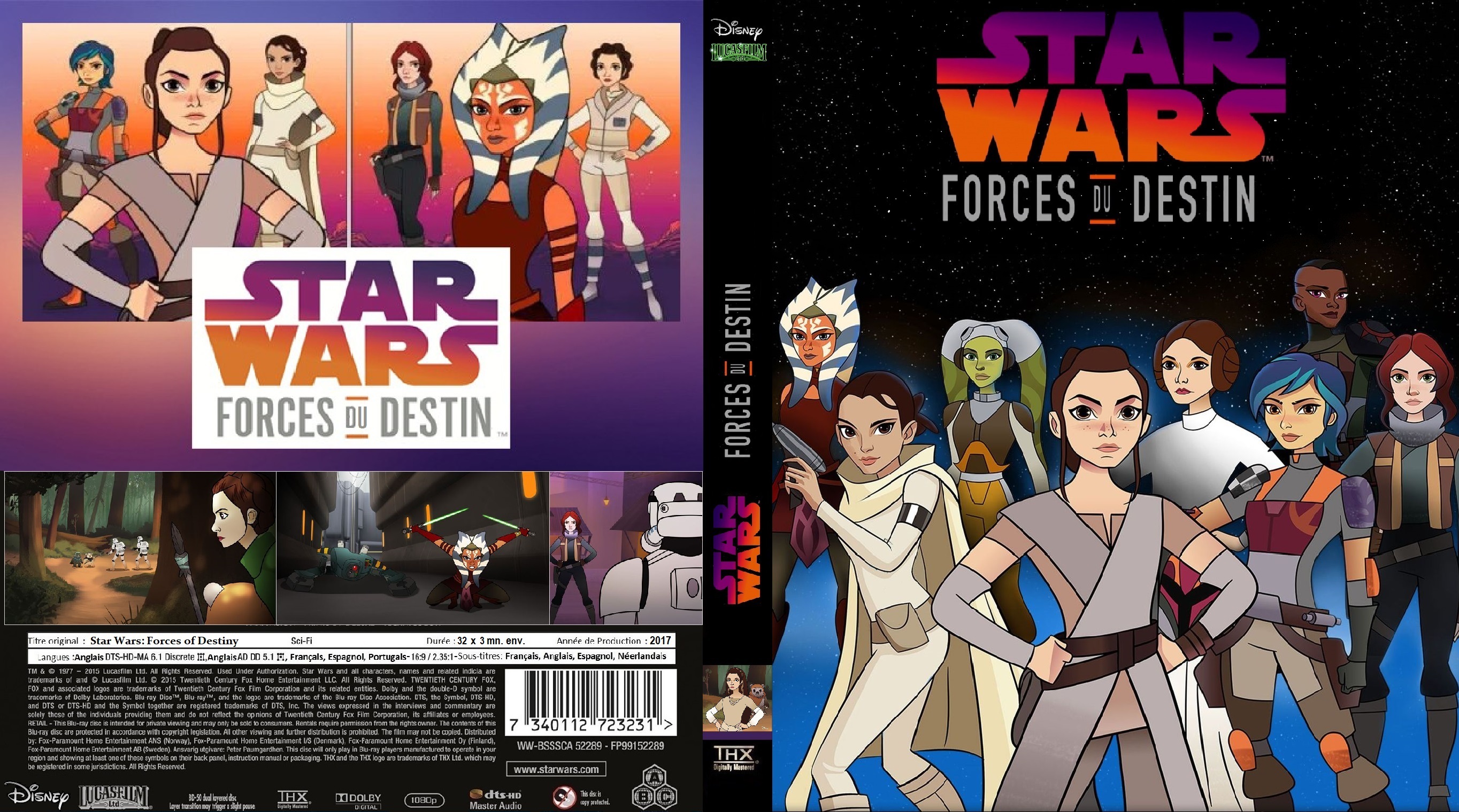 Jaquette DVD Star Wars Forces du Destin custom (BLU-RAY)