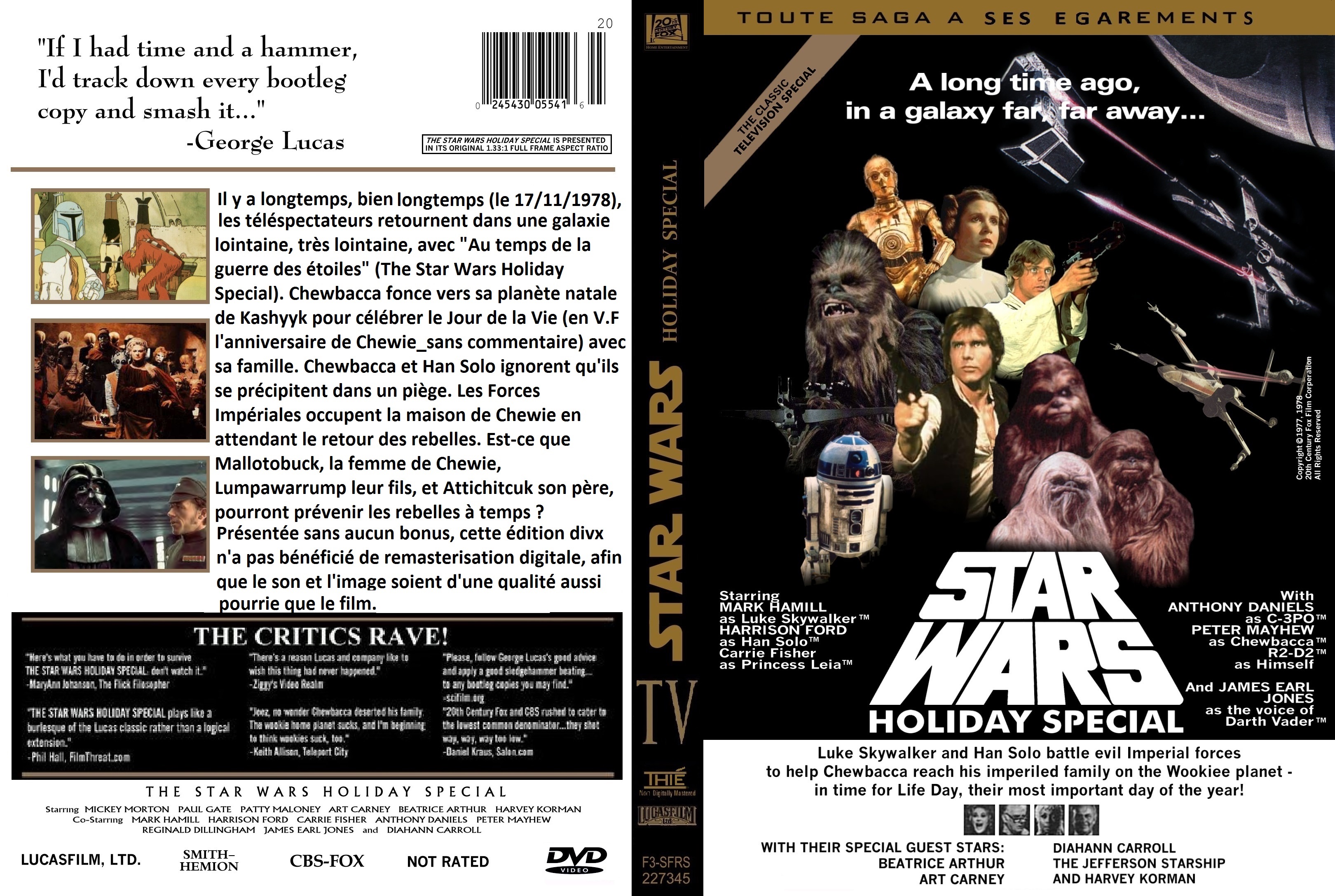 Jaquette DVD Star Wars Holiday Special custom