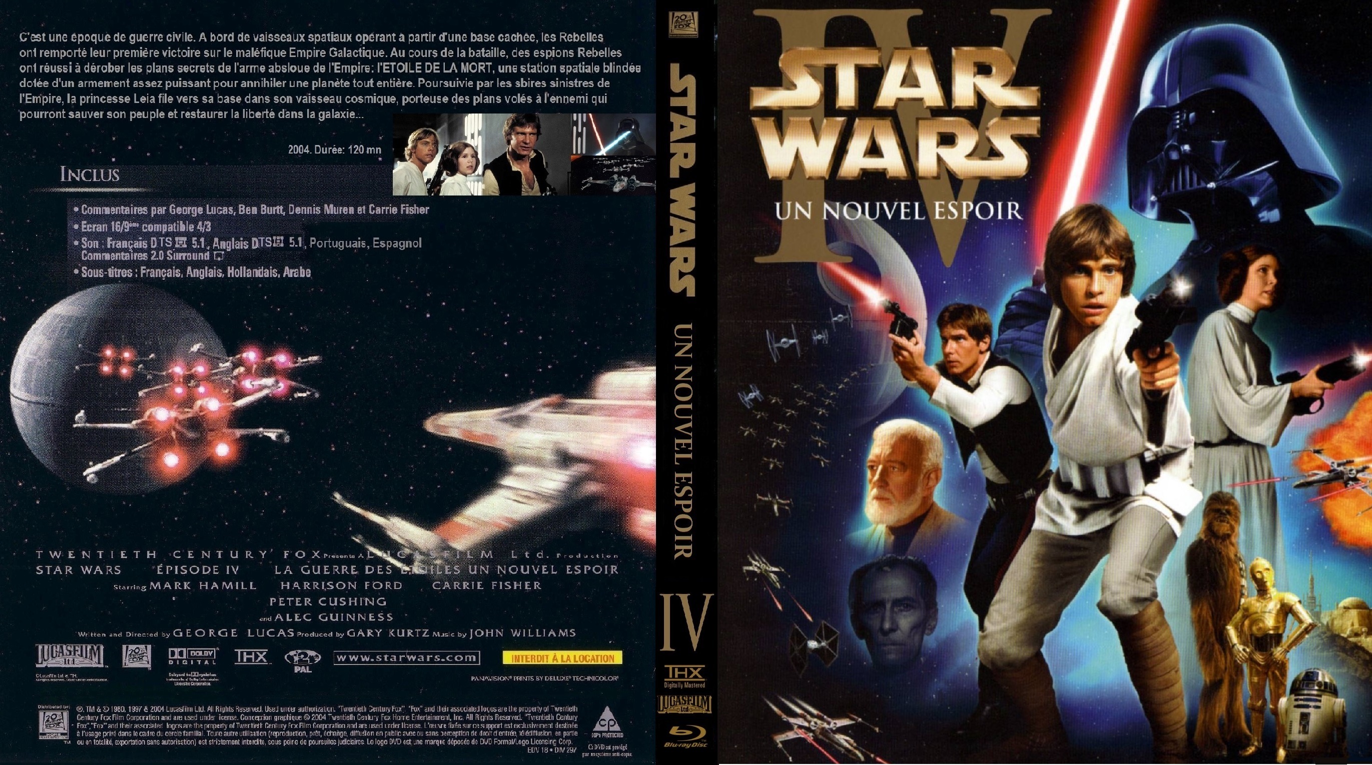 Jaquette DVD Star Wars La guerre des toiles custom (BLU-RAY)