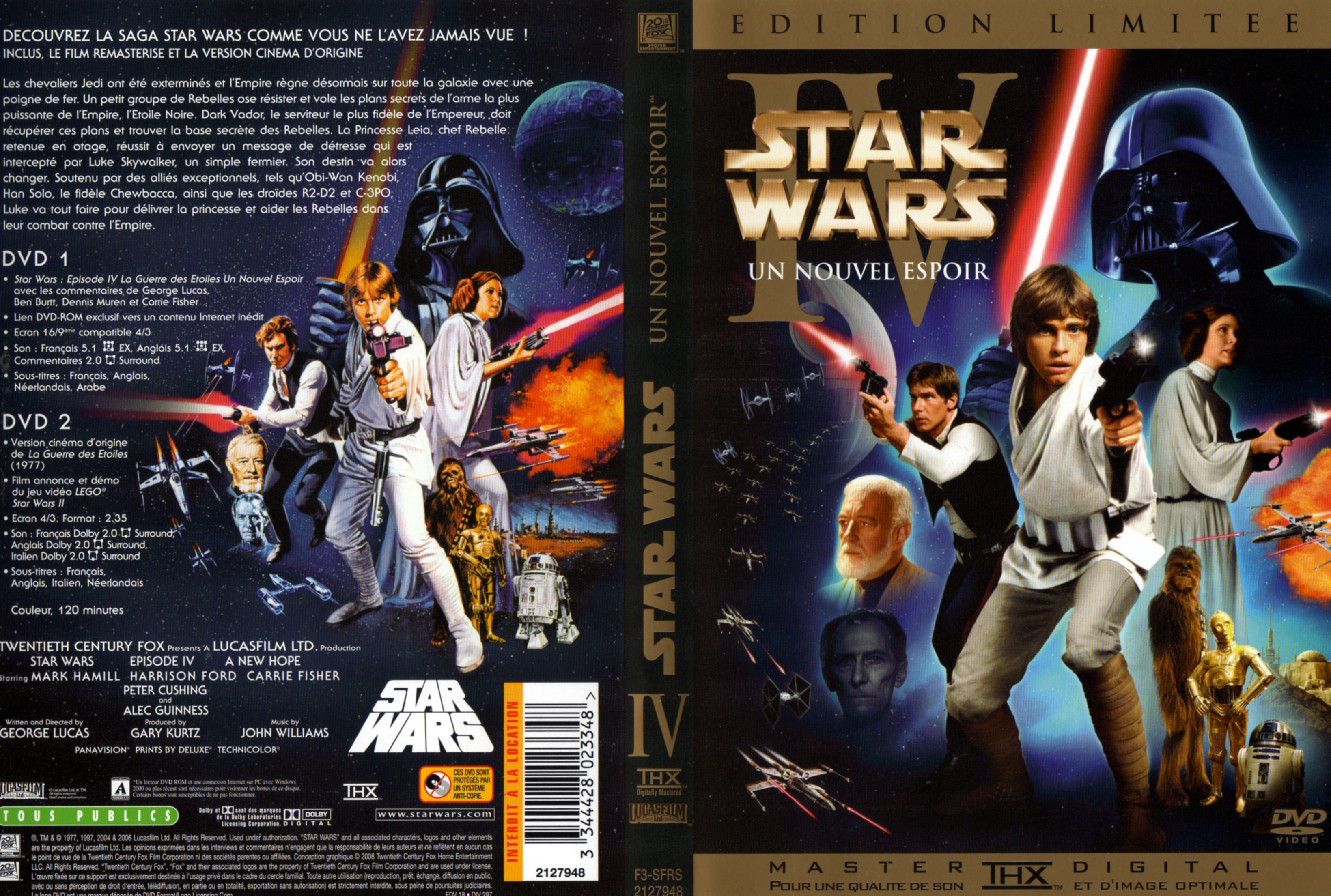 Jaquette DVD Star Wars La guerre des etoiles v2