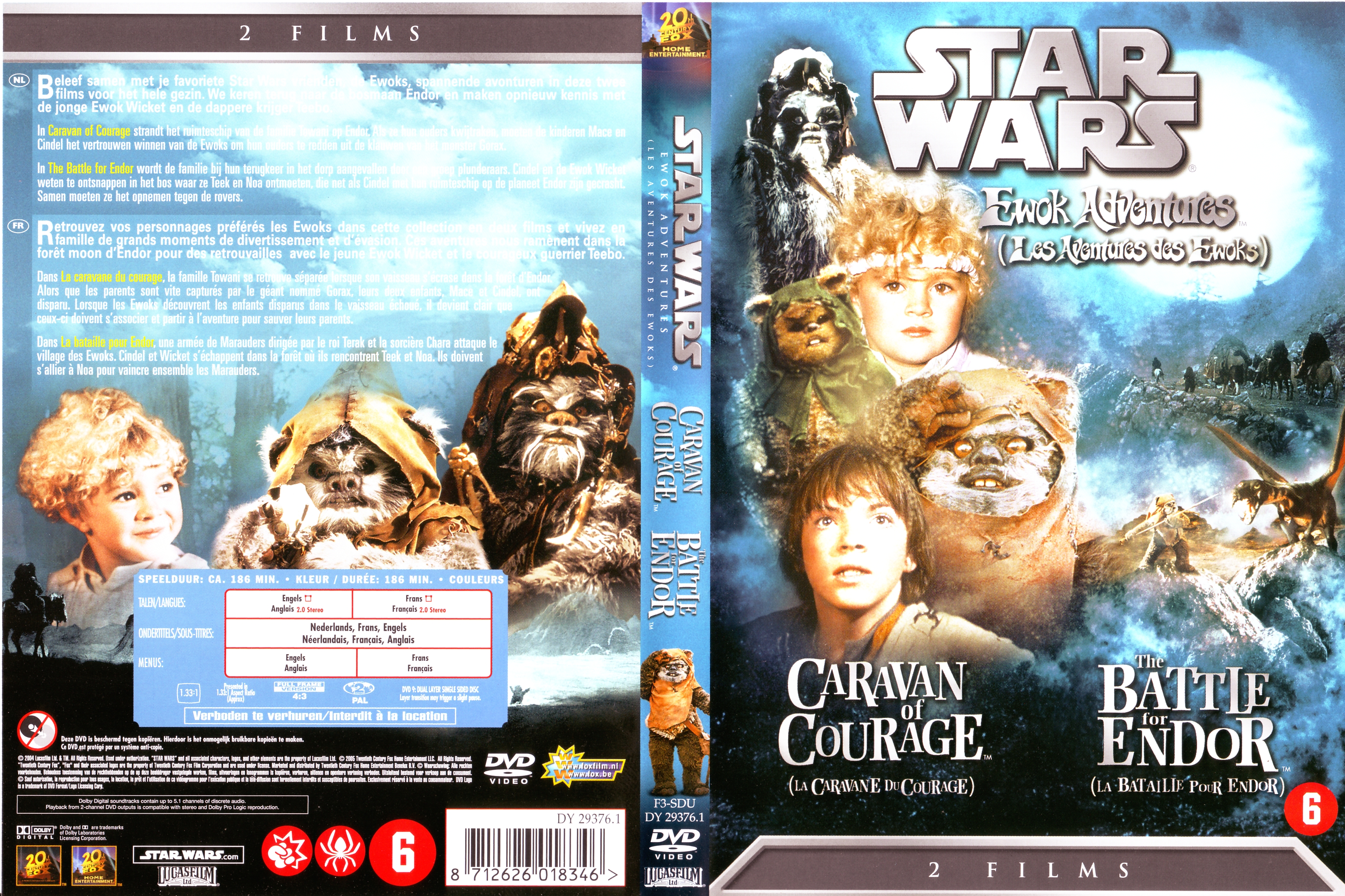 Jaquette DVD Star Wars Les aventures des Ewoks v2