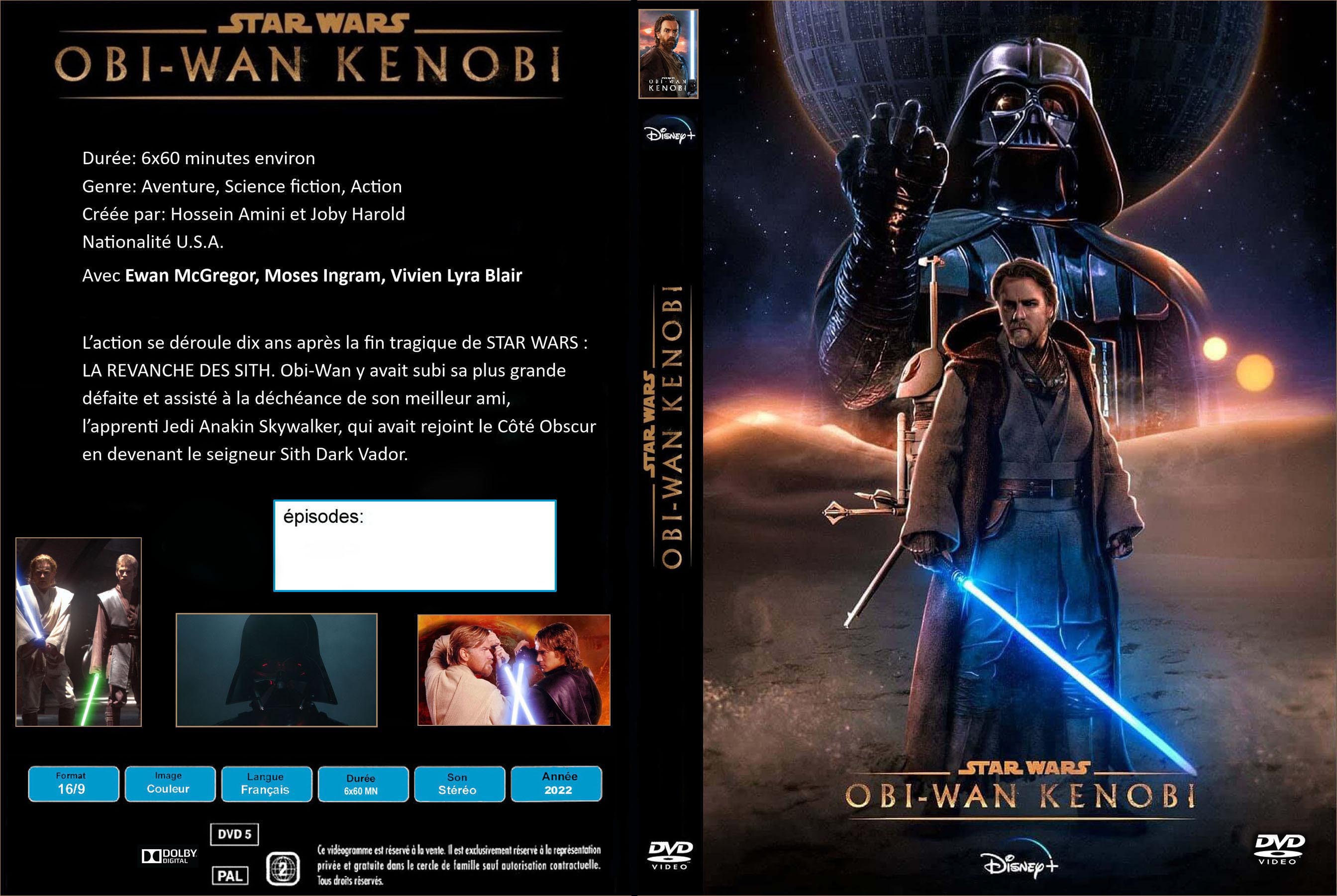 Jaquette DVD Star Wars Obi-Wan Kenobi saison 1 custom