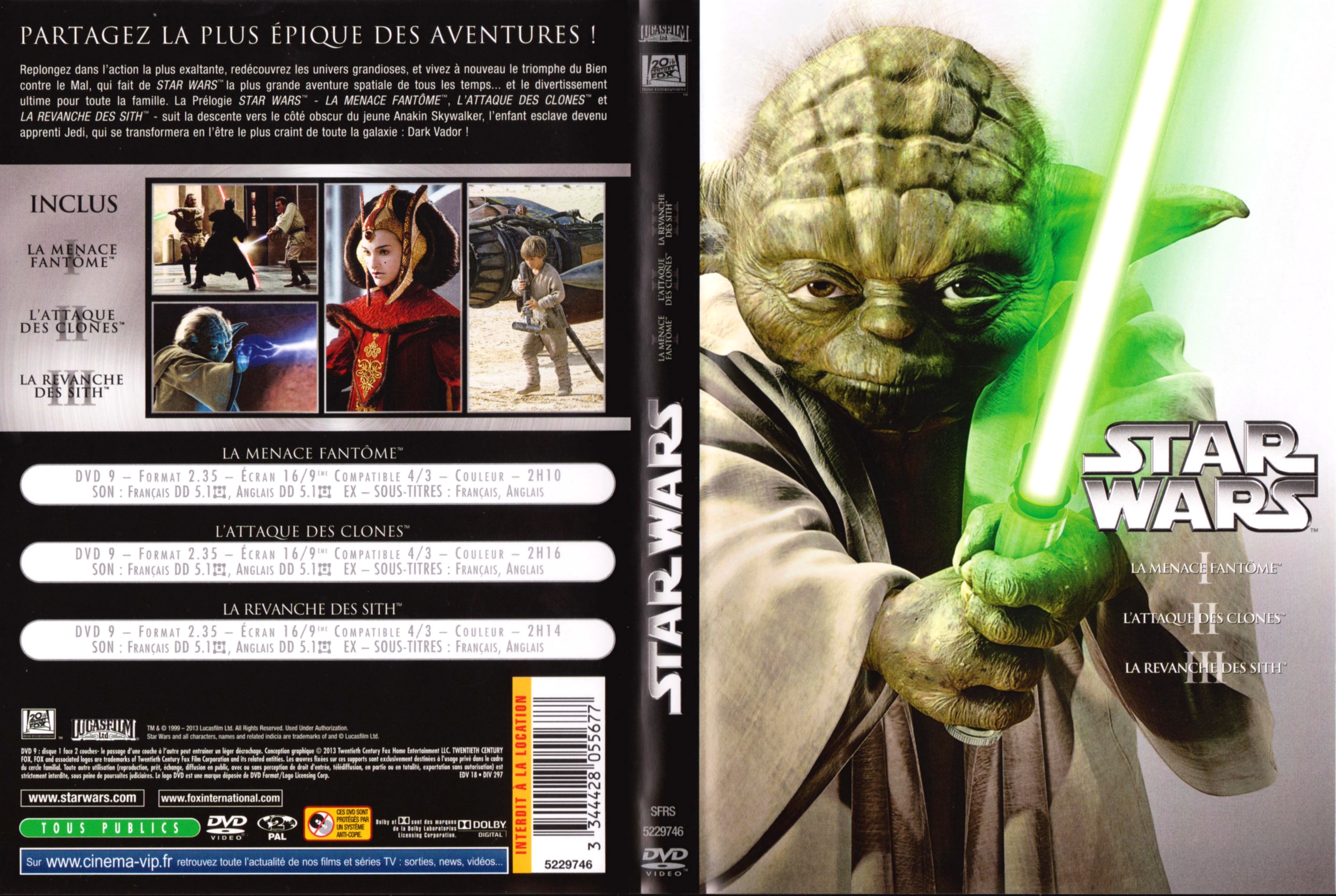 Jaquette DVD Star Wars Prlogie