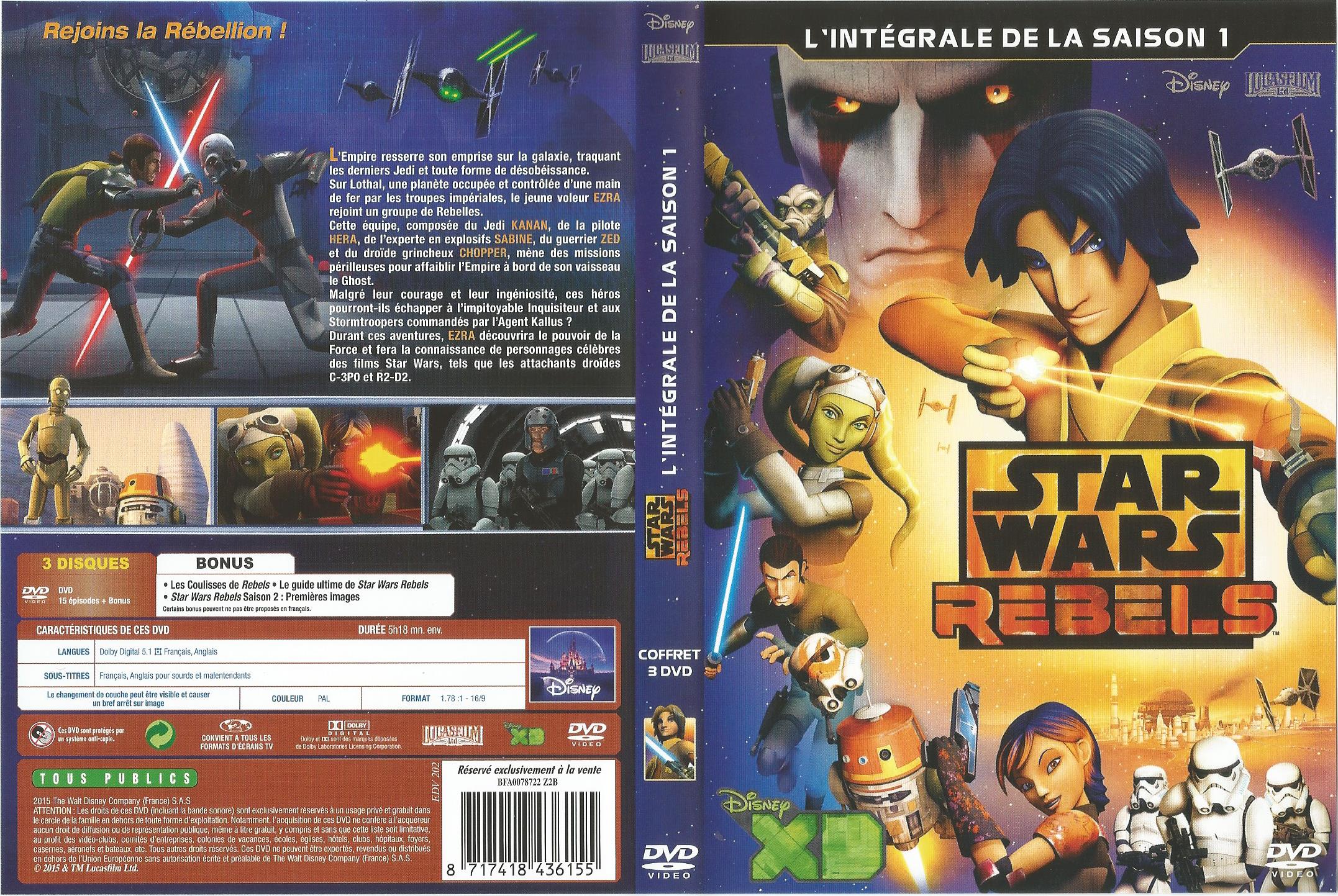 Jaquette DVD Star Wars Rebels saison 1