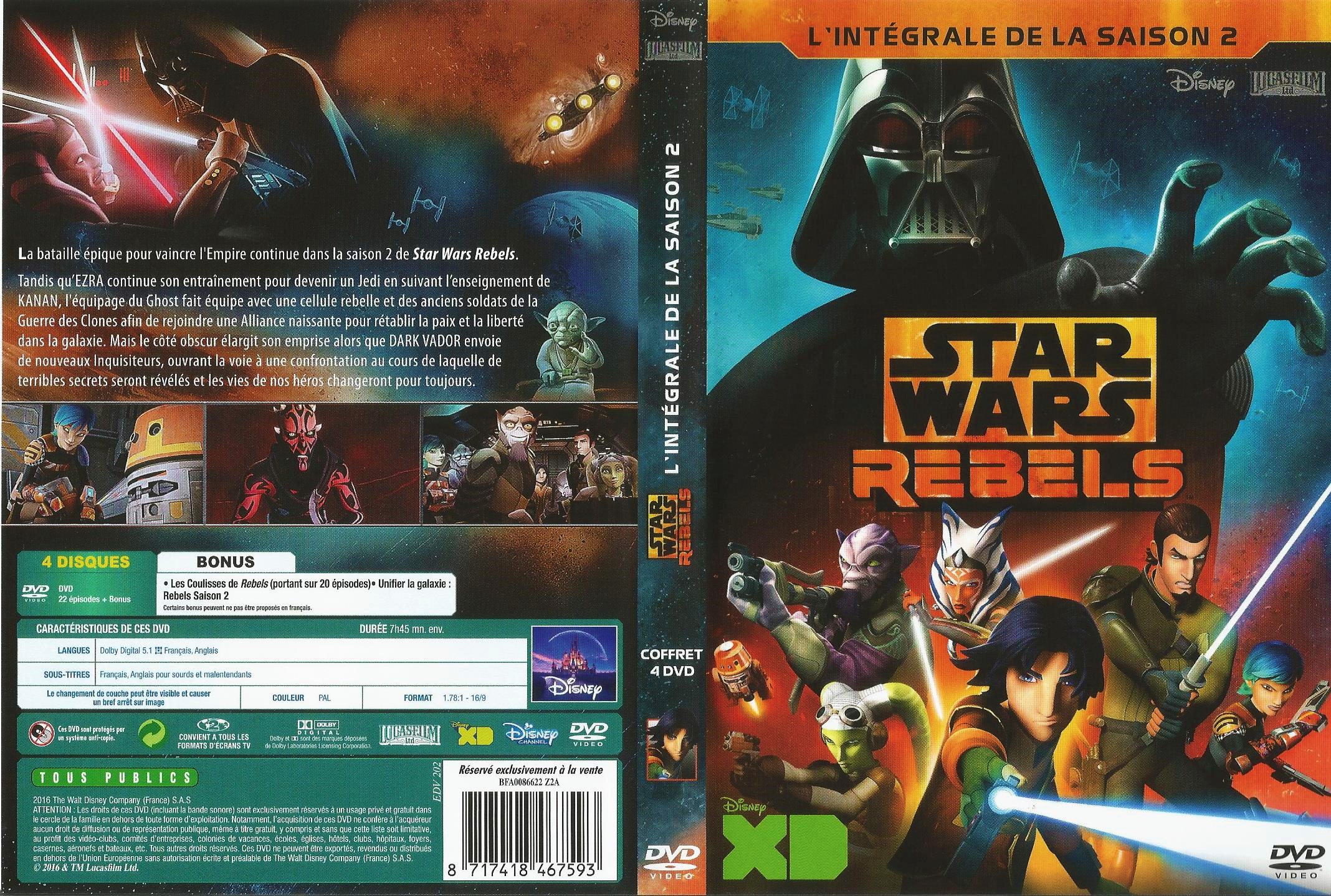 Jaquette DVD Star Wars Rebels saison 2