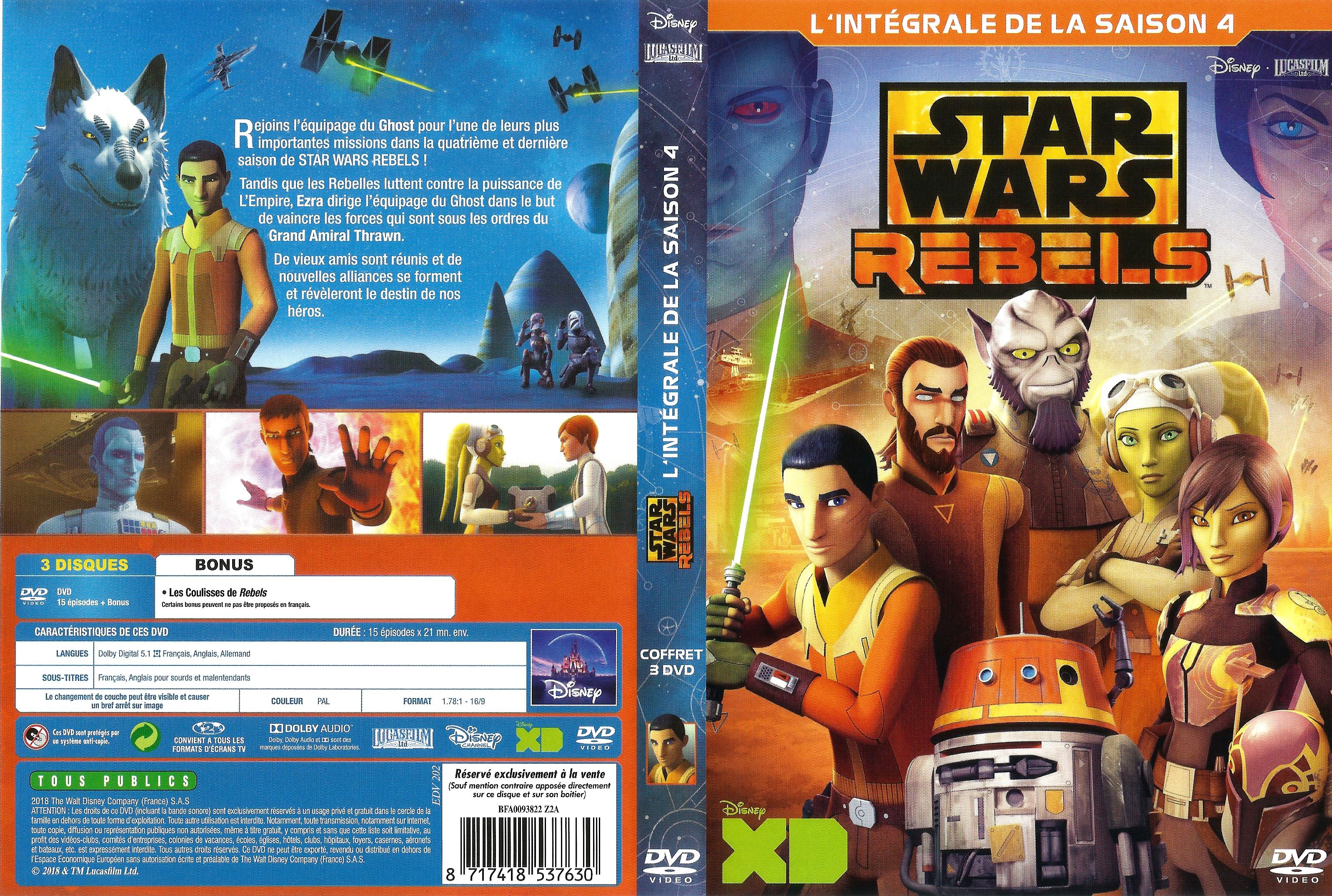Jaquette DVD Star Wars Rebels saison 4