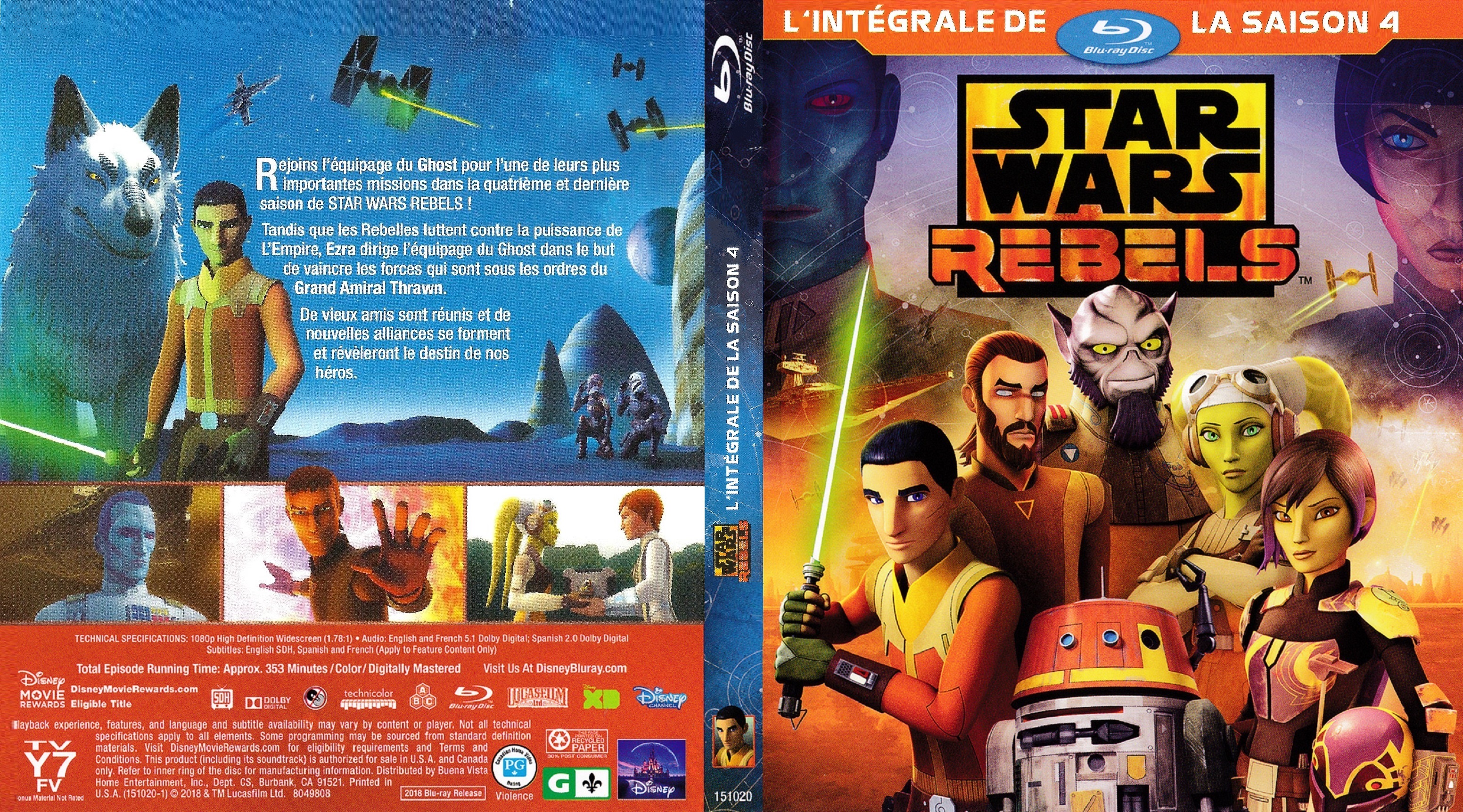 Jaquette DVD Star Wars Rebels saison 4 custom (BLU-RAY) v2