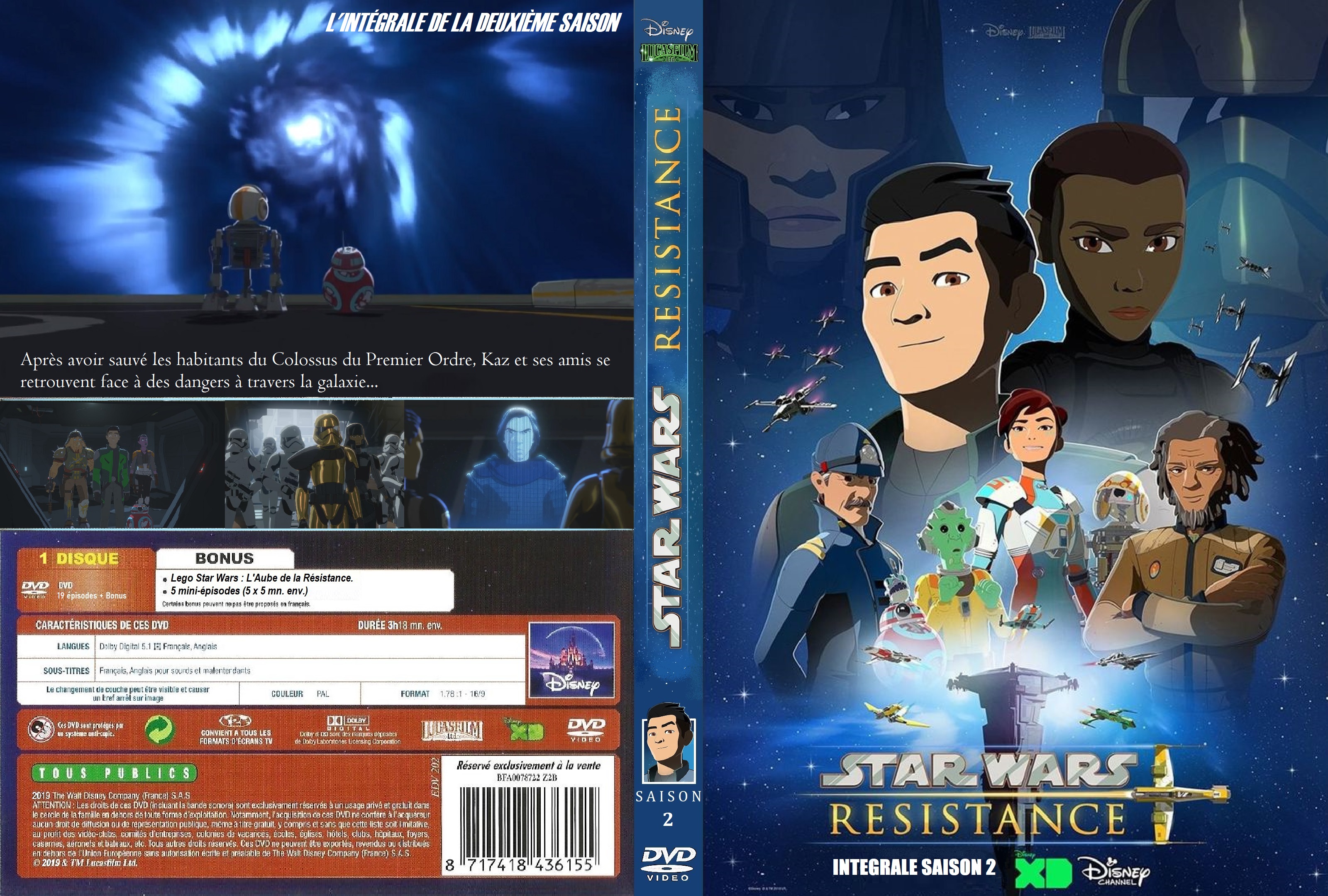 Jaquette DVD Star Wars Resistance saison 2 custom
