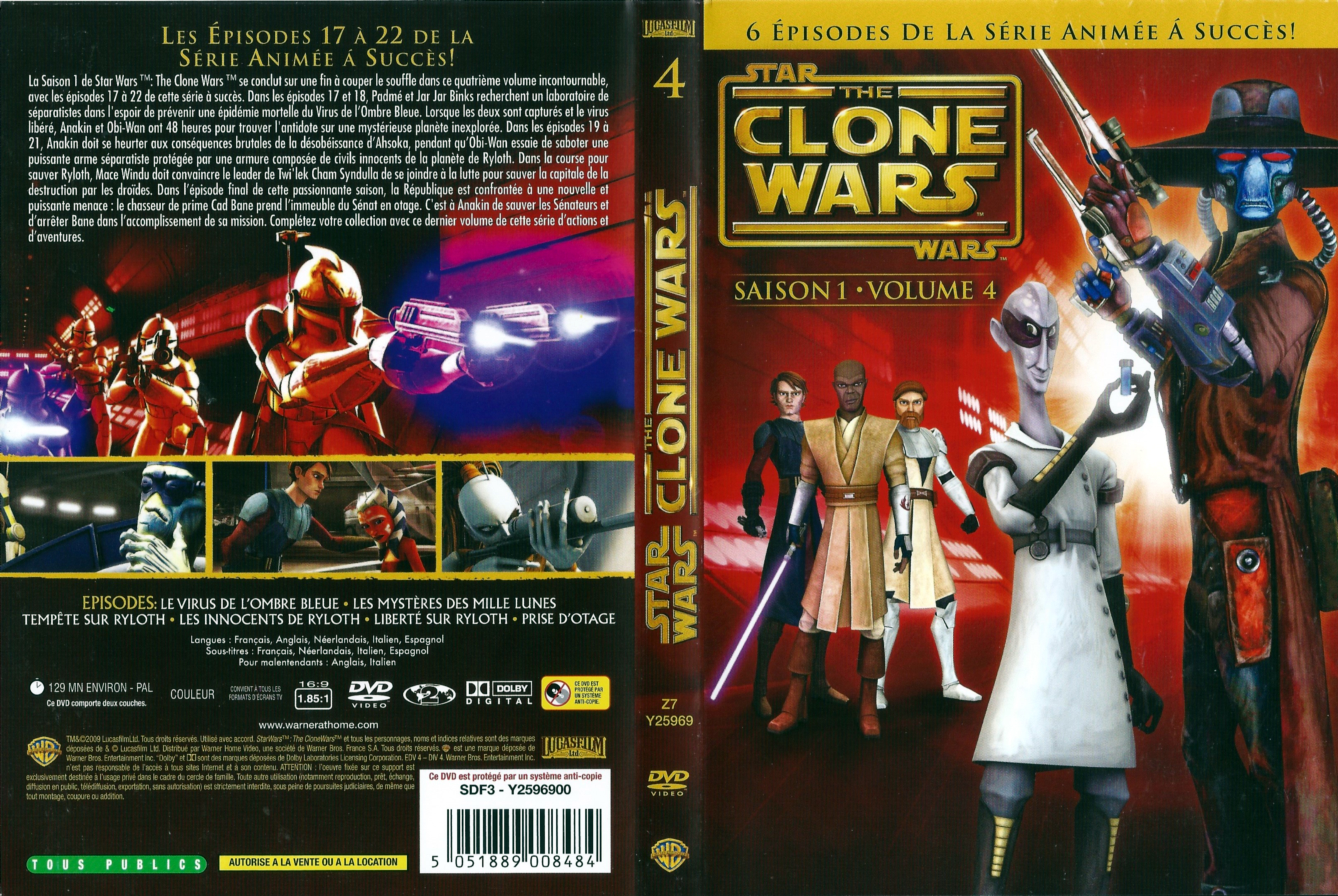 Jaquette DVD Star Wars The Clone Wars Saison 1 vol 04
