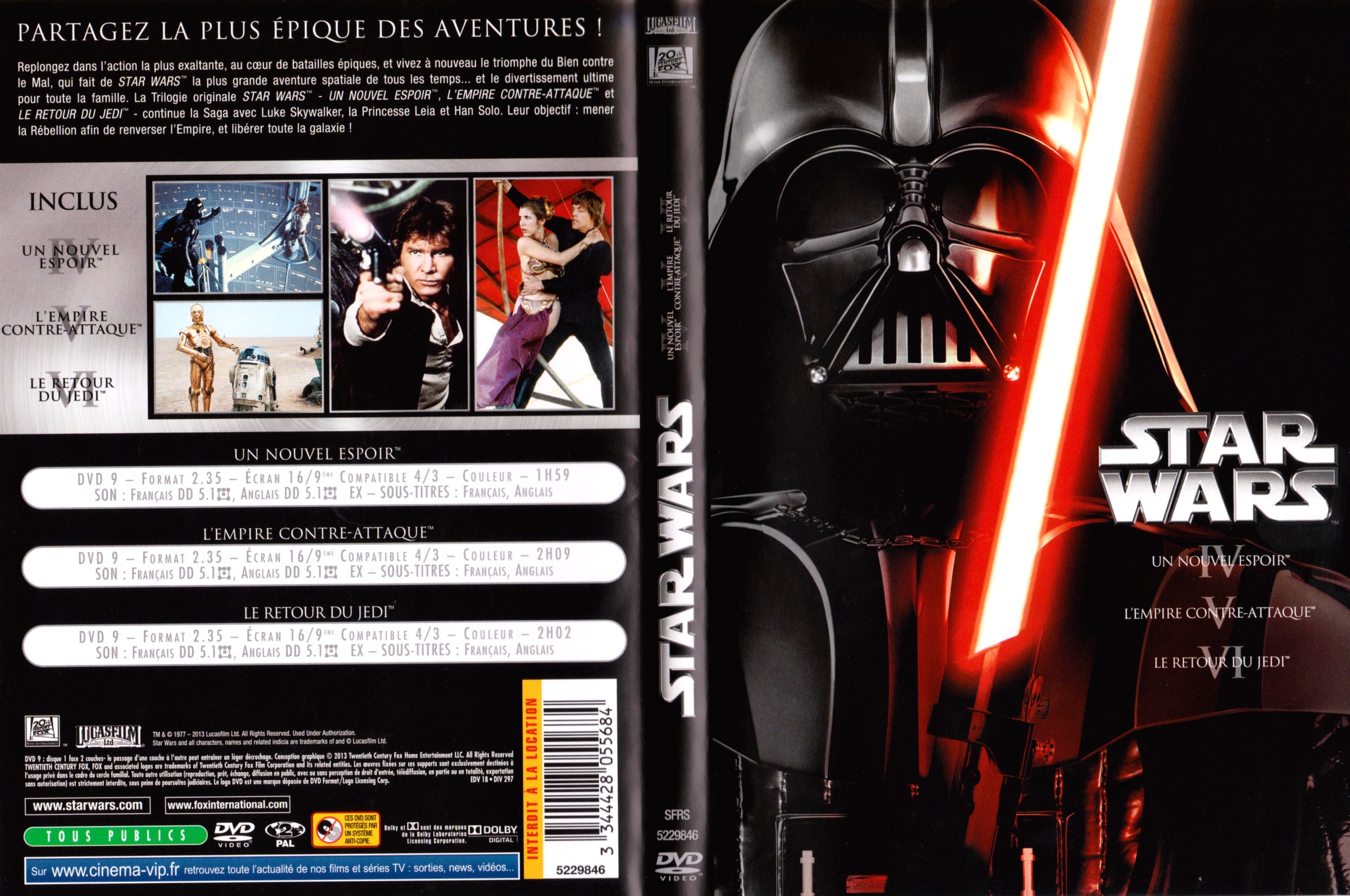 Jaquette DVD Star Wars Trilogie