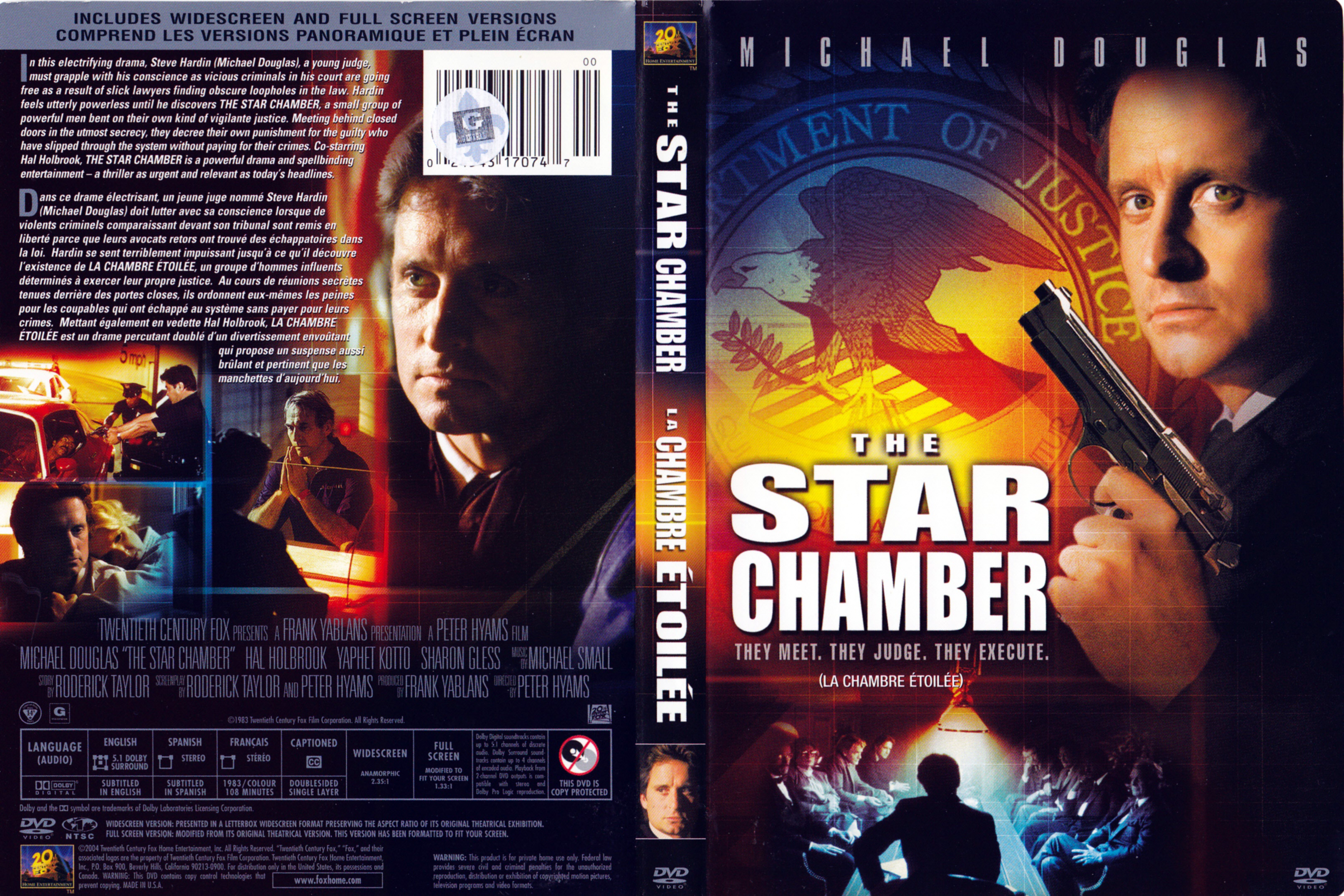 Jaquette DVD Star chamber - La chambre toile (Canadienne)