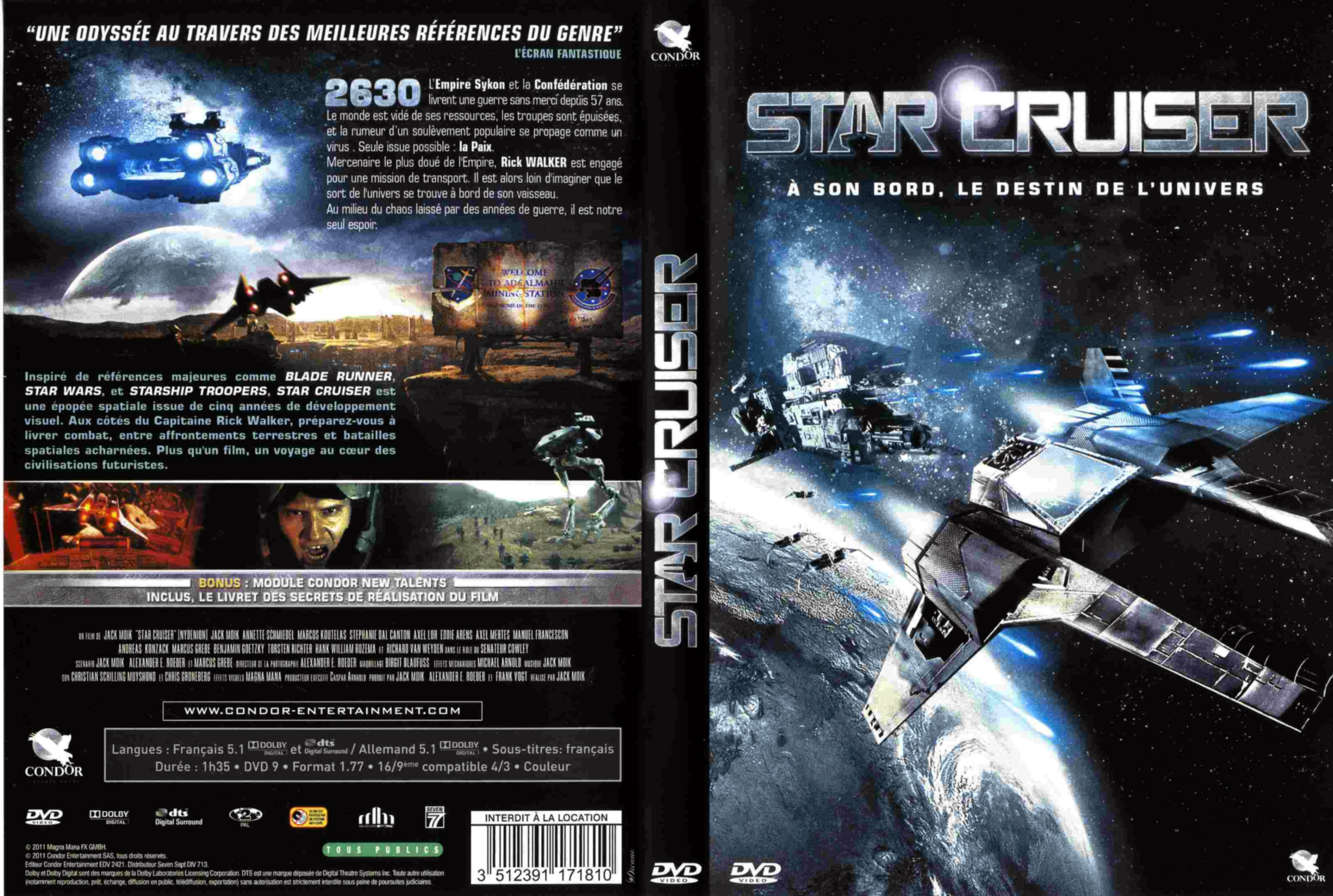 Jaquette DVD Star cruiser