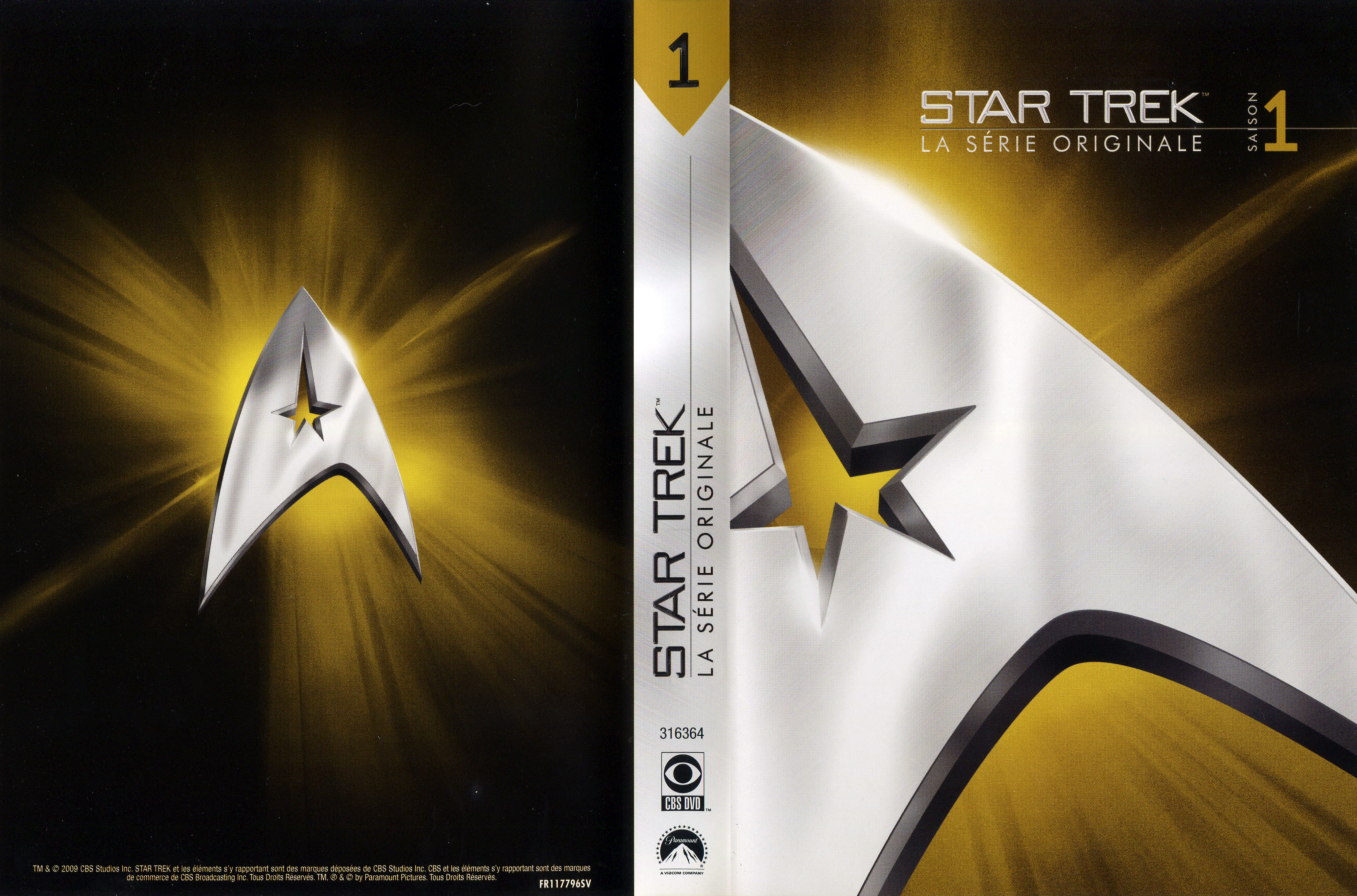 Jaquette DVD Star trek Saison 1 COFFRET