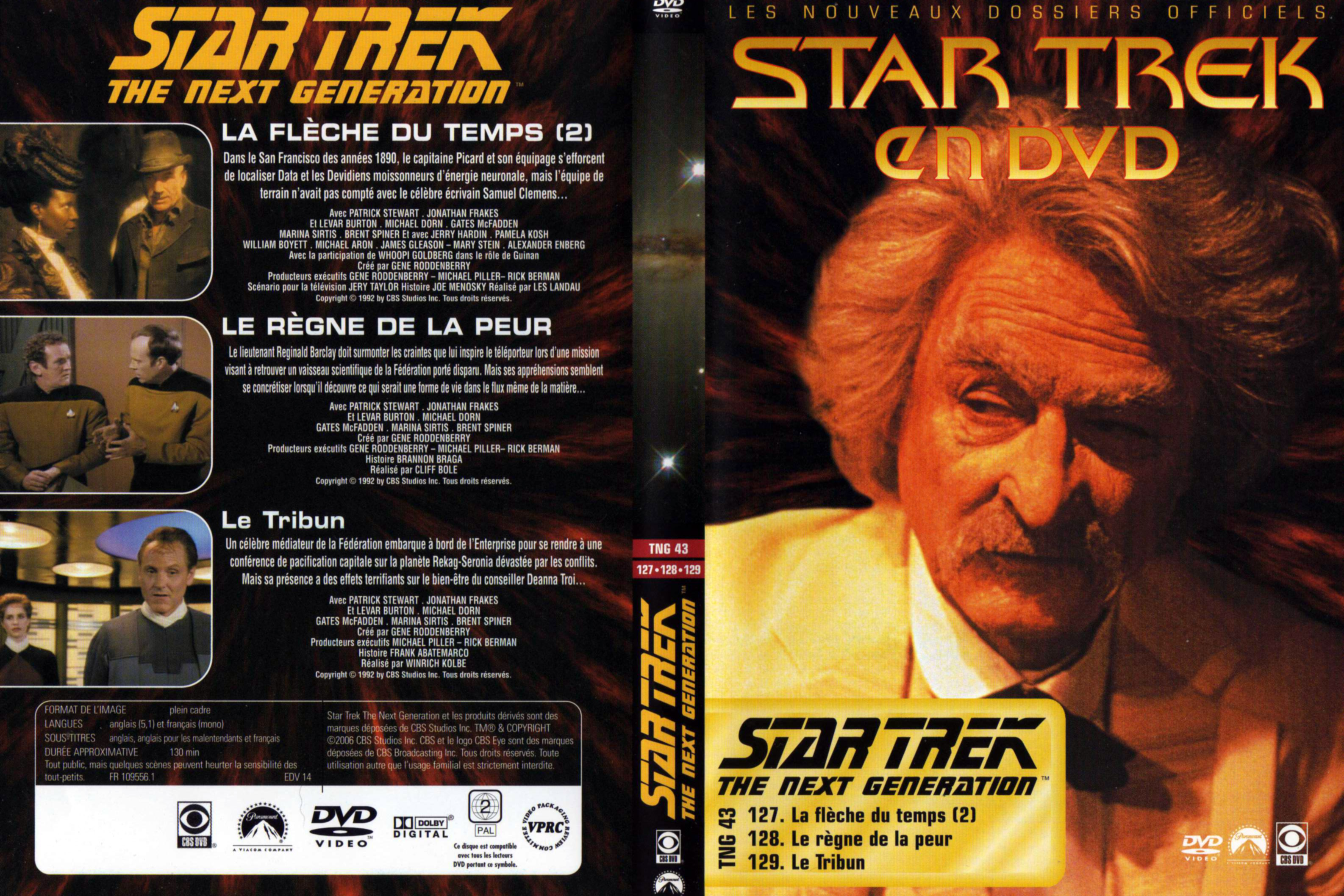 Jaquette DVD Star trek The next generation vol 43