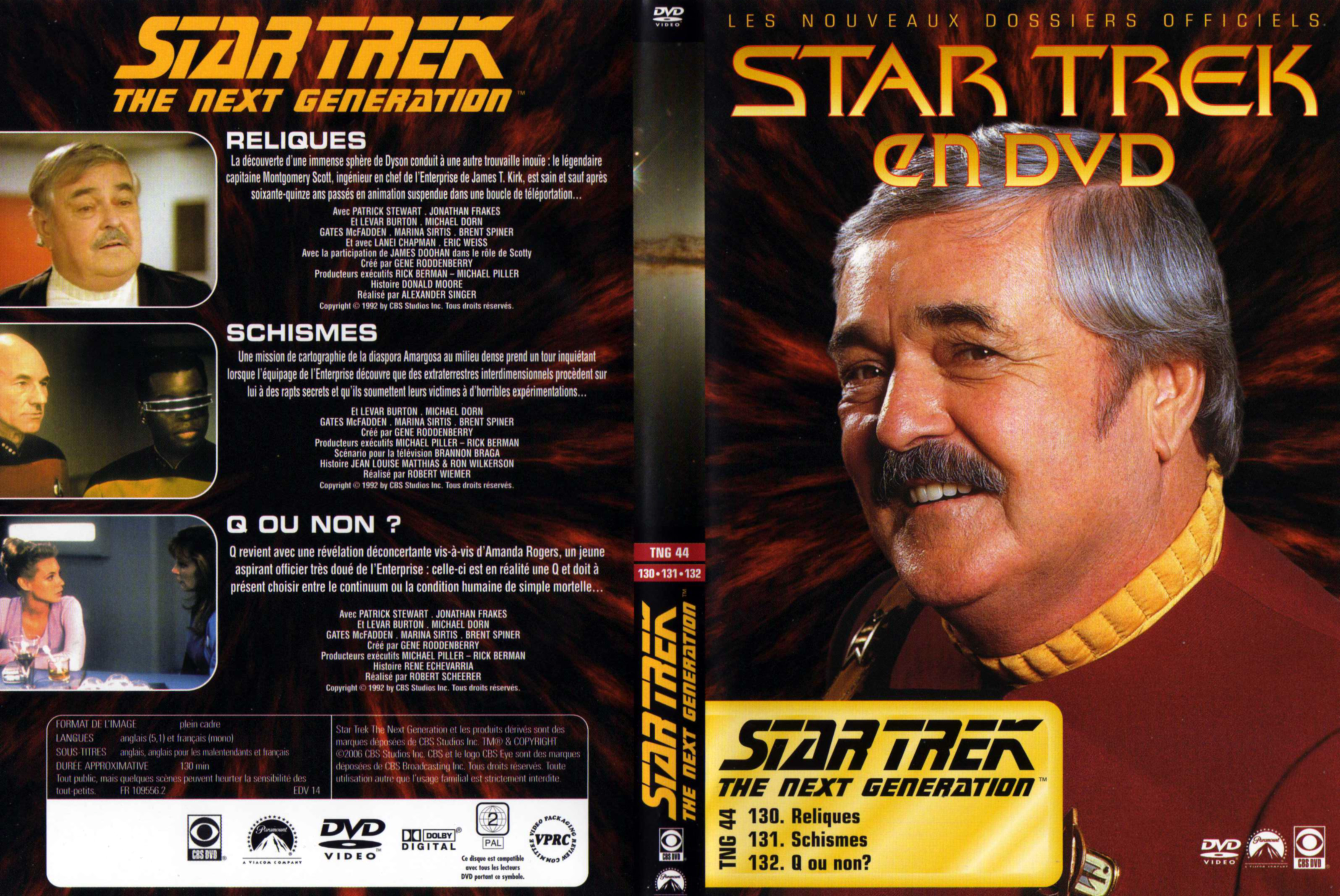 Jaquette DVD Star trek The next generation vol 44