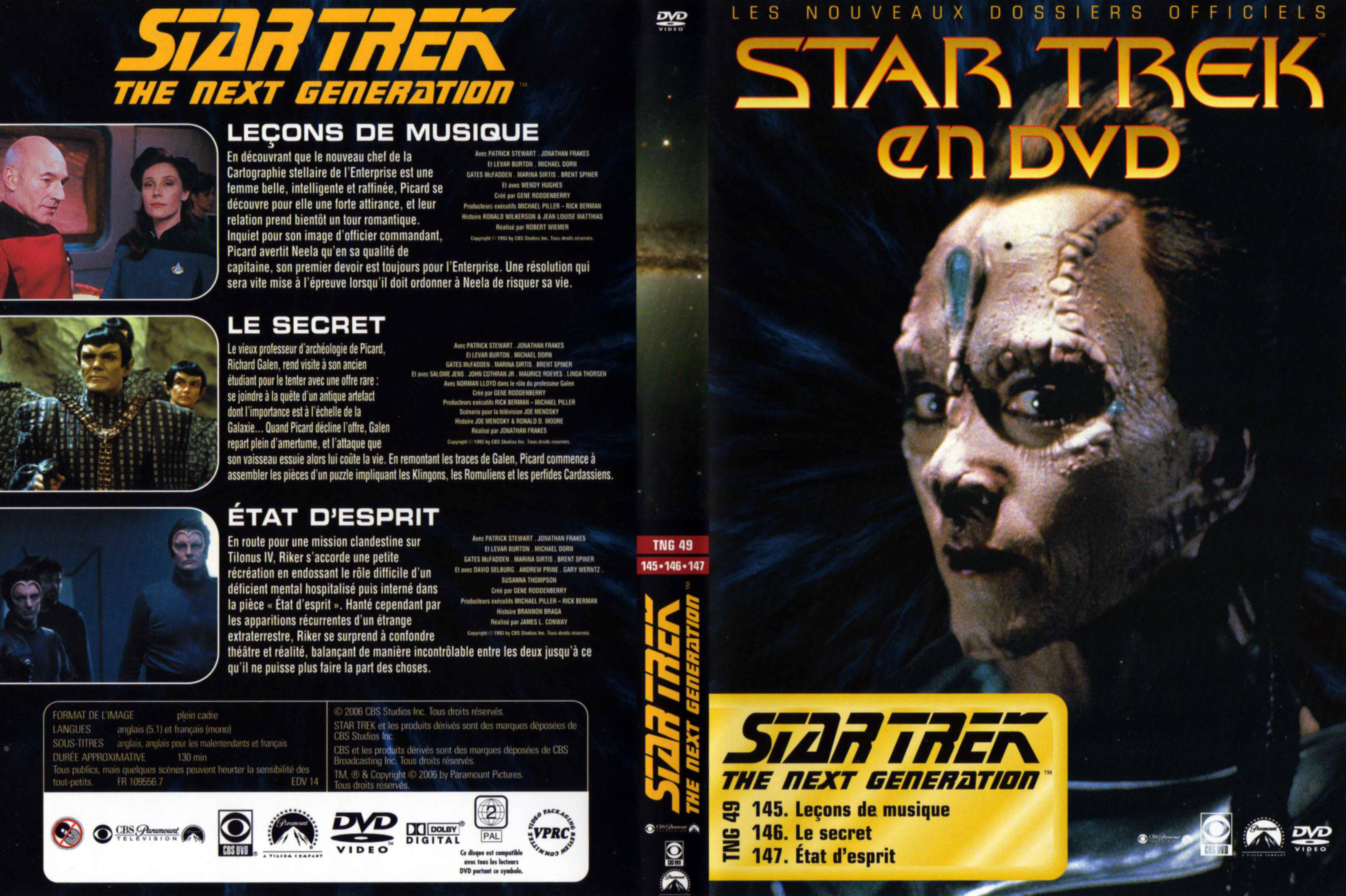 Jaquette DVD Star trek The next generation vol 49