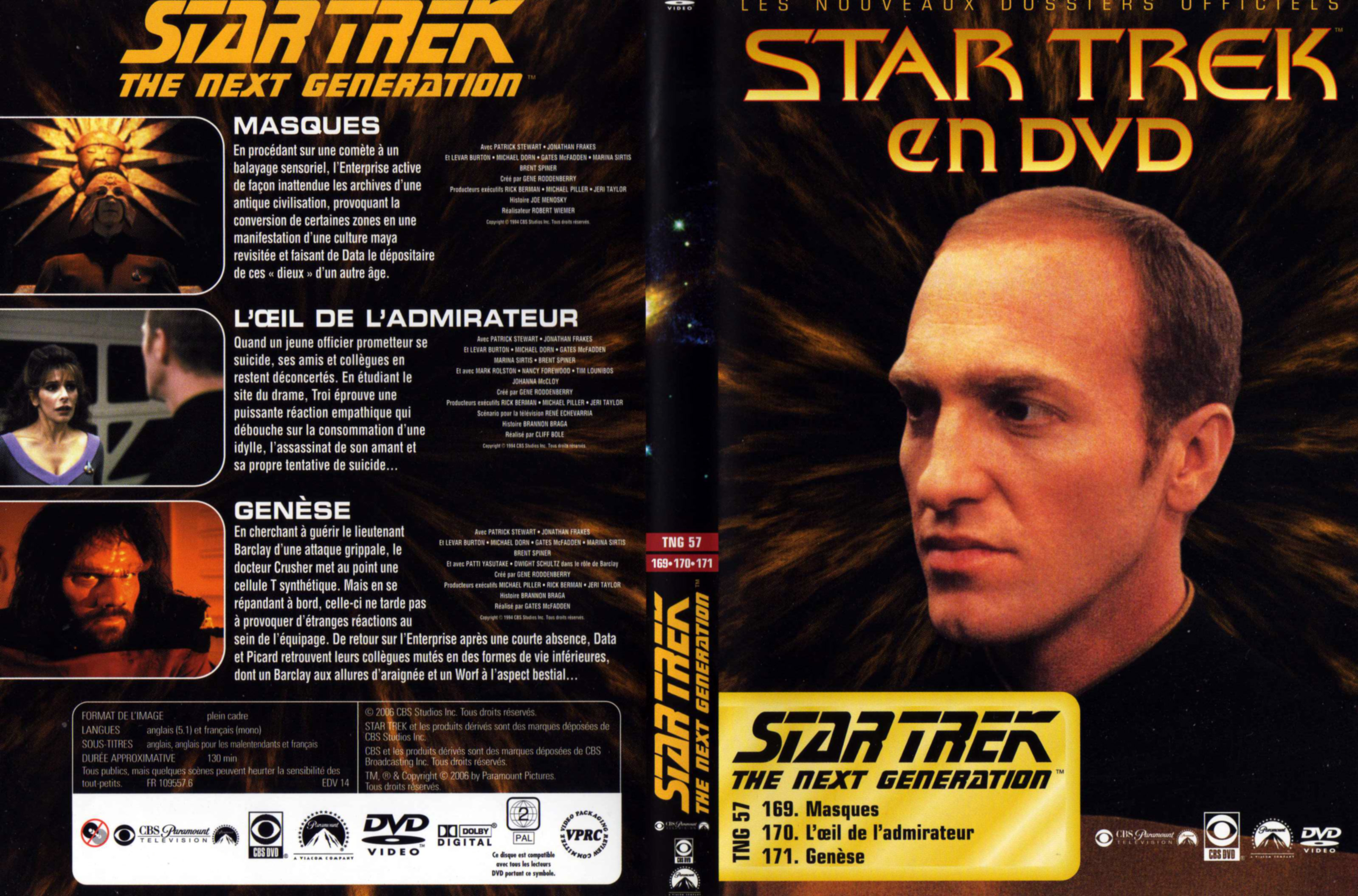 Jaquette DVD Star trek The next generation vol 57