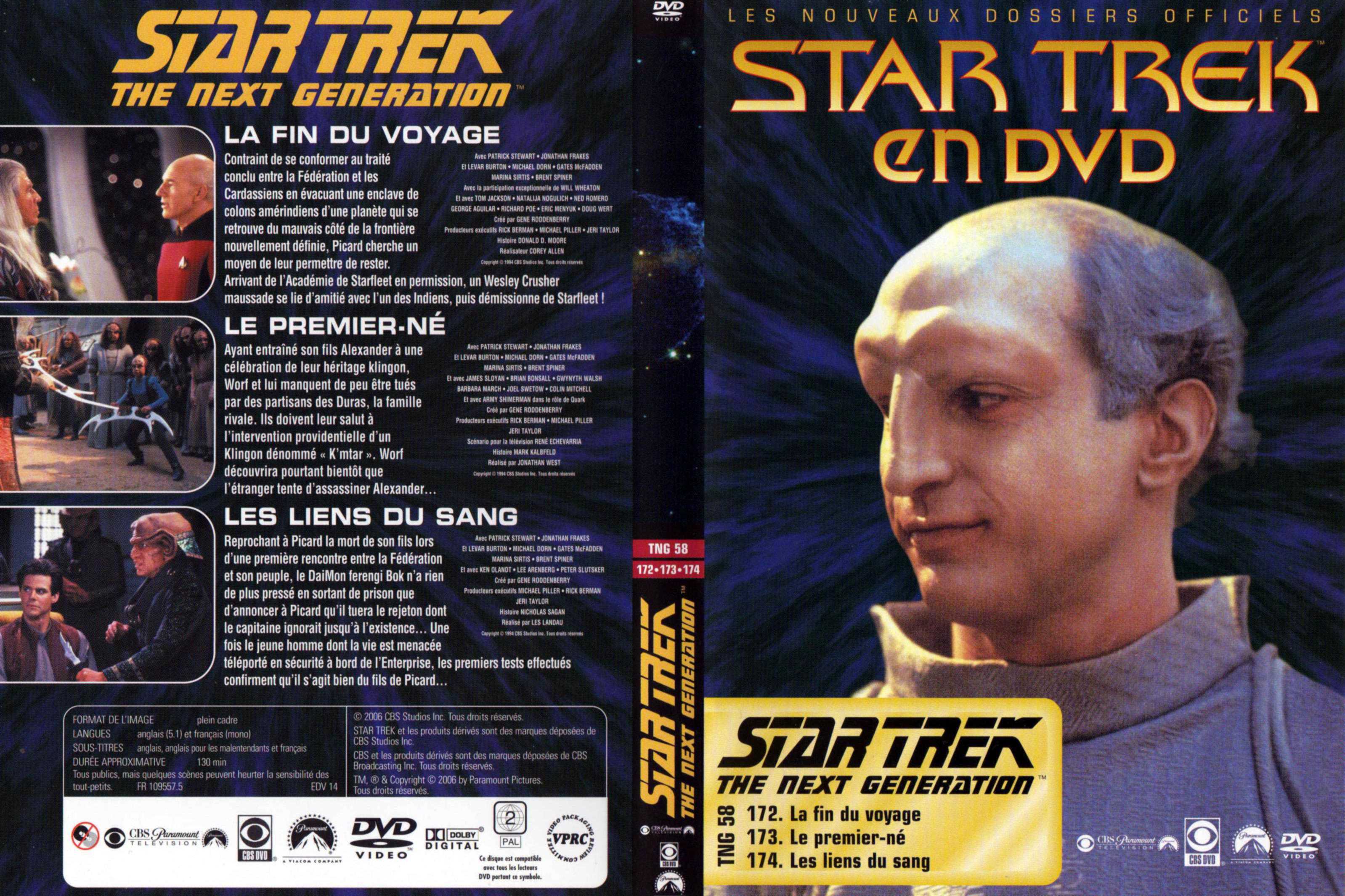 Jaquette DVD Star trek The next generation vol 58