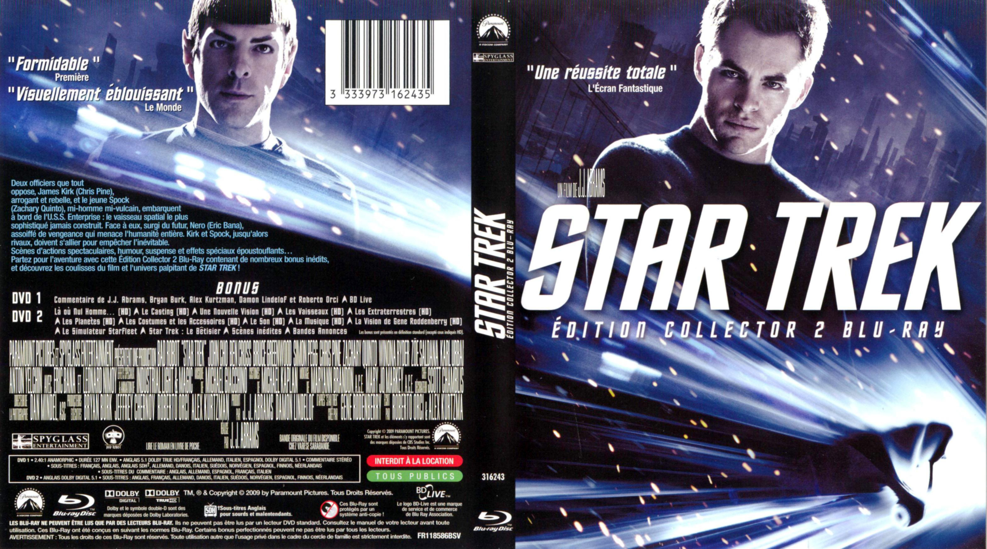 Jaquette DVD Star trek (2009) (BLU-RAY)