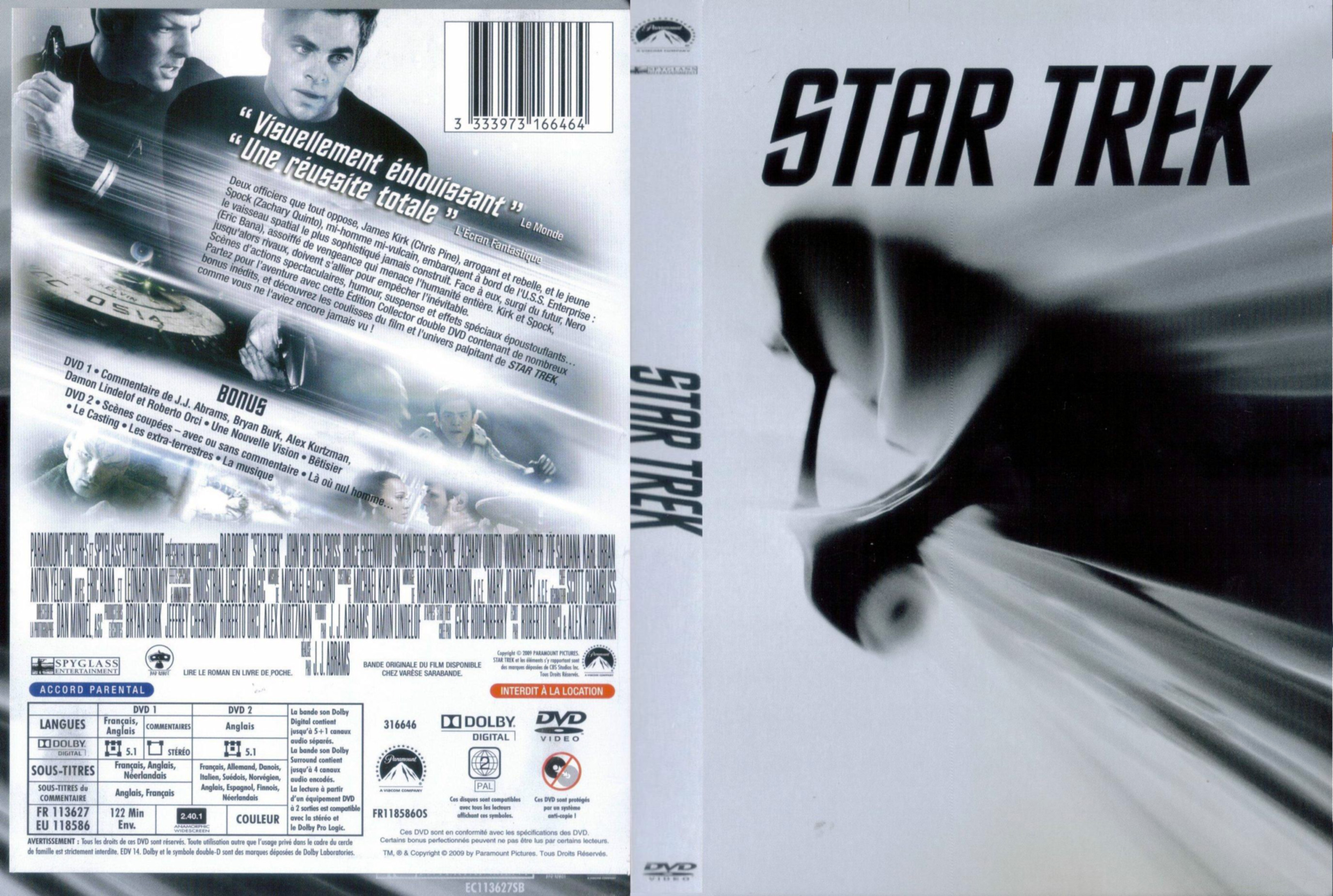 Jaquette DVD Star trek (2009) v2